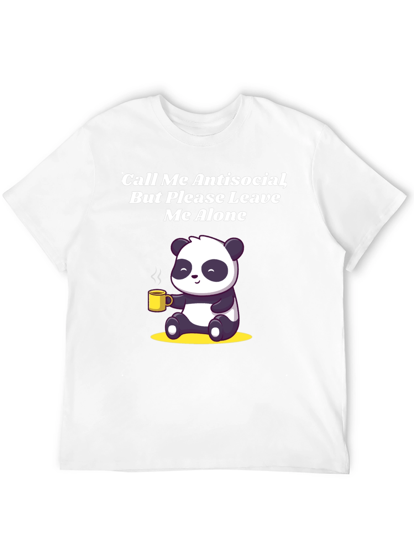 Antisocial Panda Graphic Tee - Soft Cotton Blend
