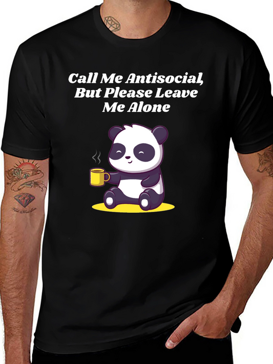 Antisocial Panda Graphic Tee - Soft Cotton Blend