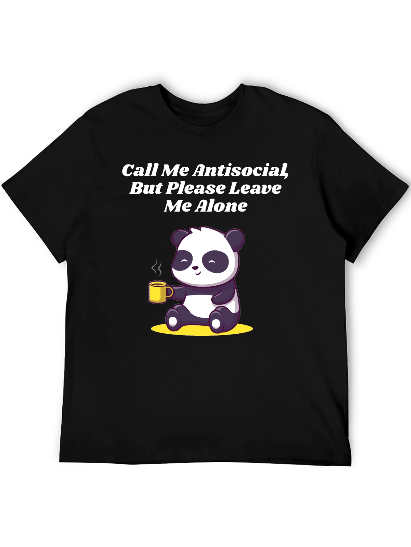 Antisocial Panda Graphic Tee - Soft Cotton Blend