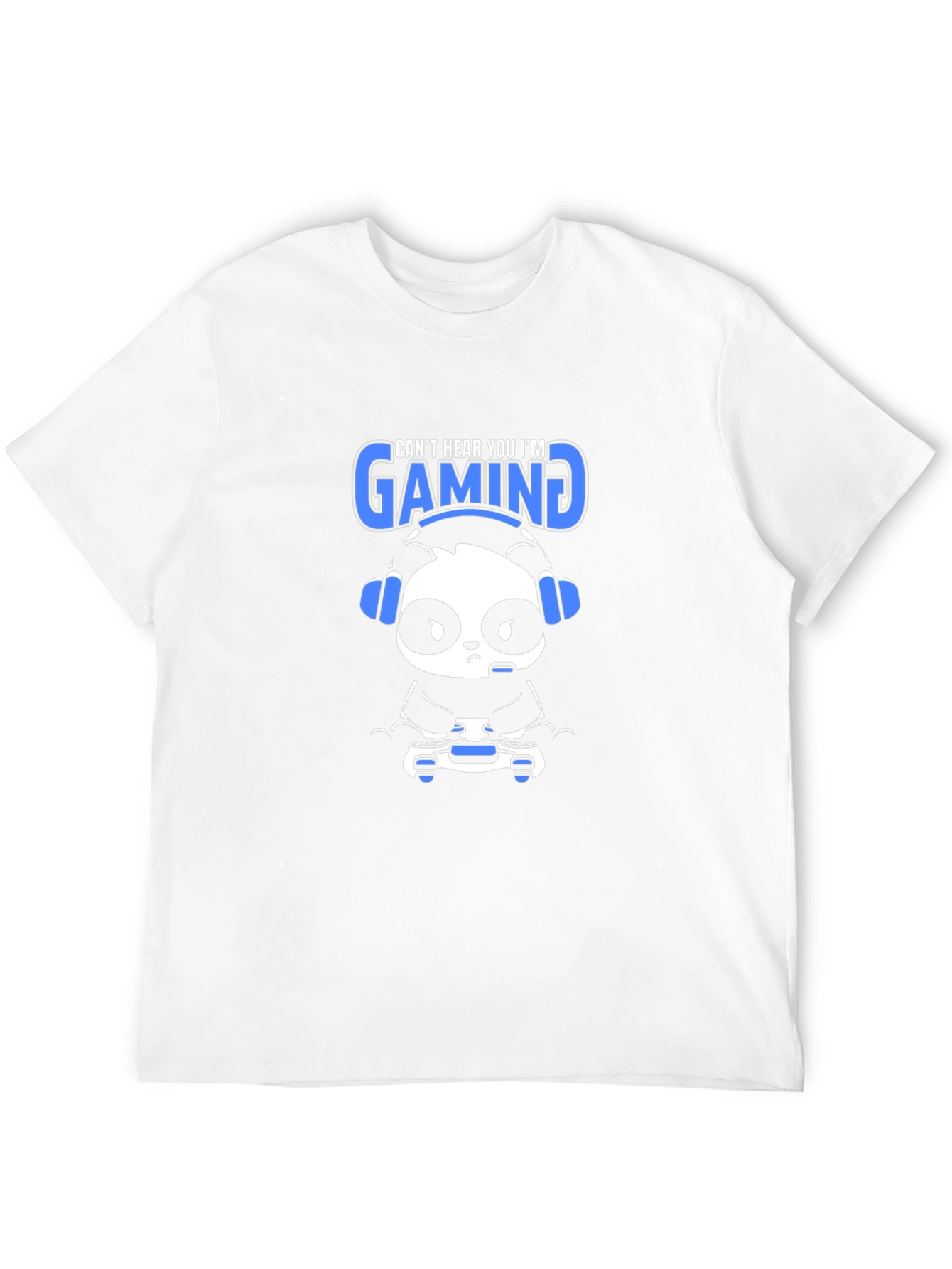 Gamer Panda T-Shirt - Cant Hear You Im Gaming
