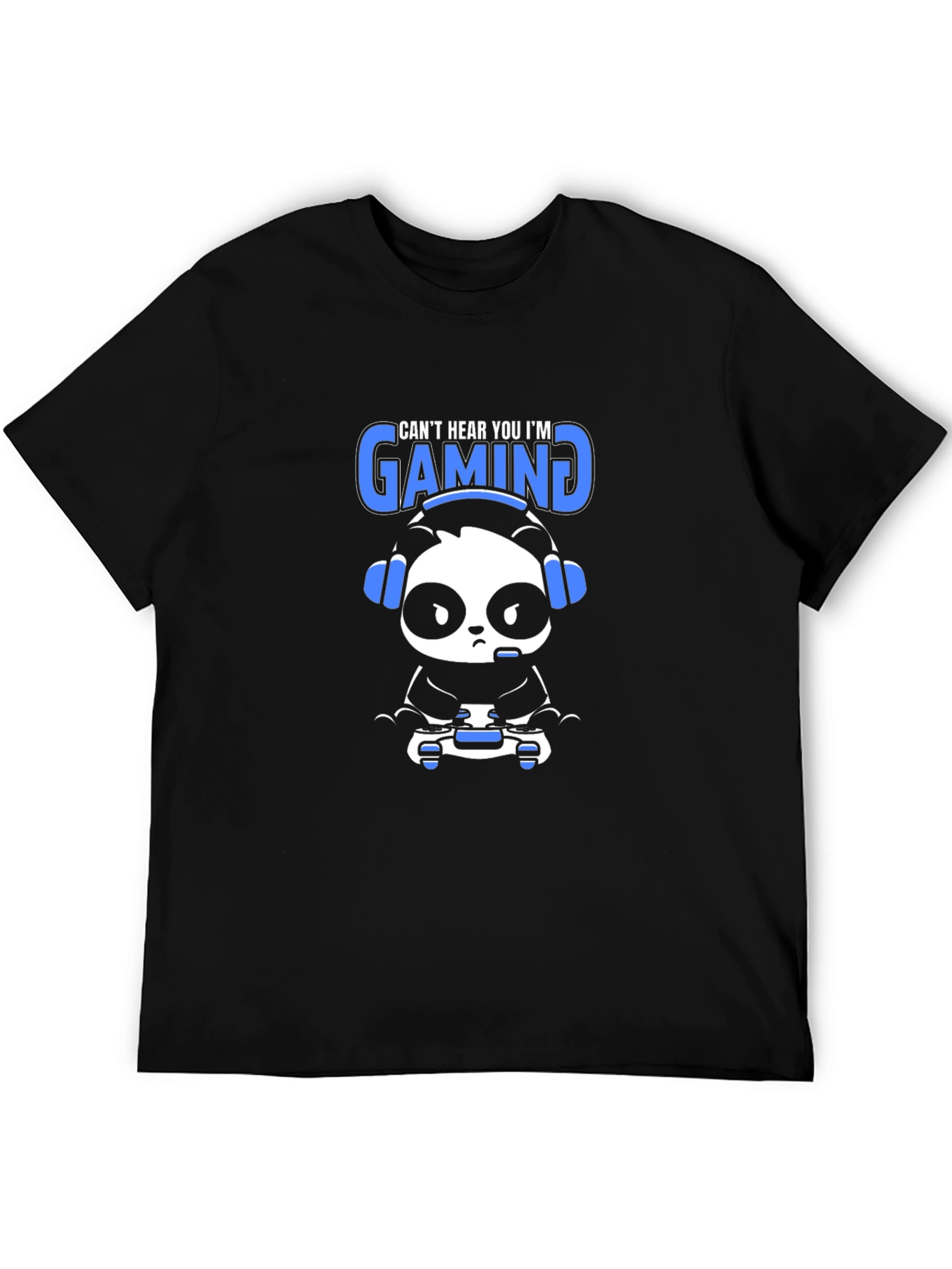 Gamer Panda T-Shirt - Cant Hear You Im Gaming