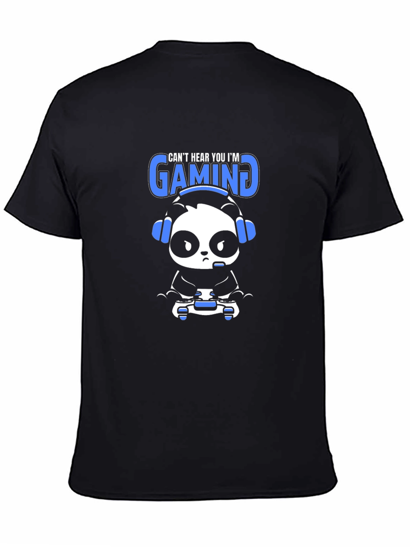 Gamer Panda T-Shirt - Cant Hear You Im Gaming