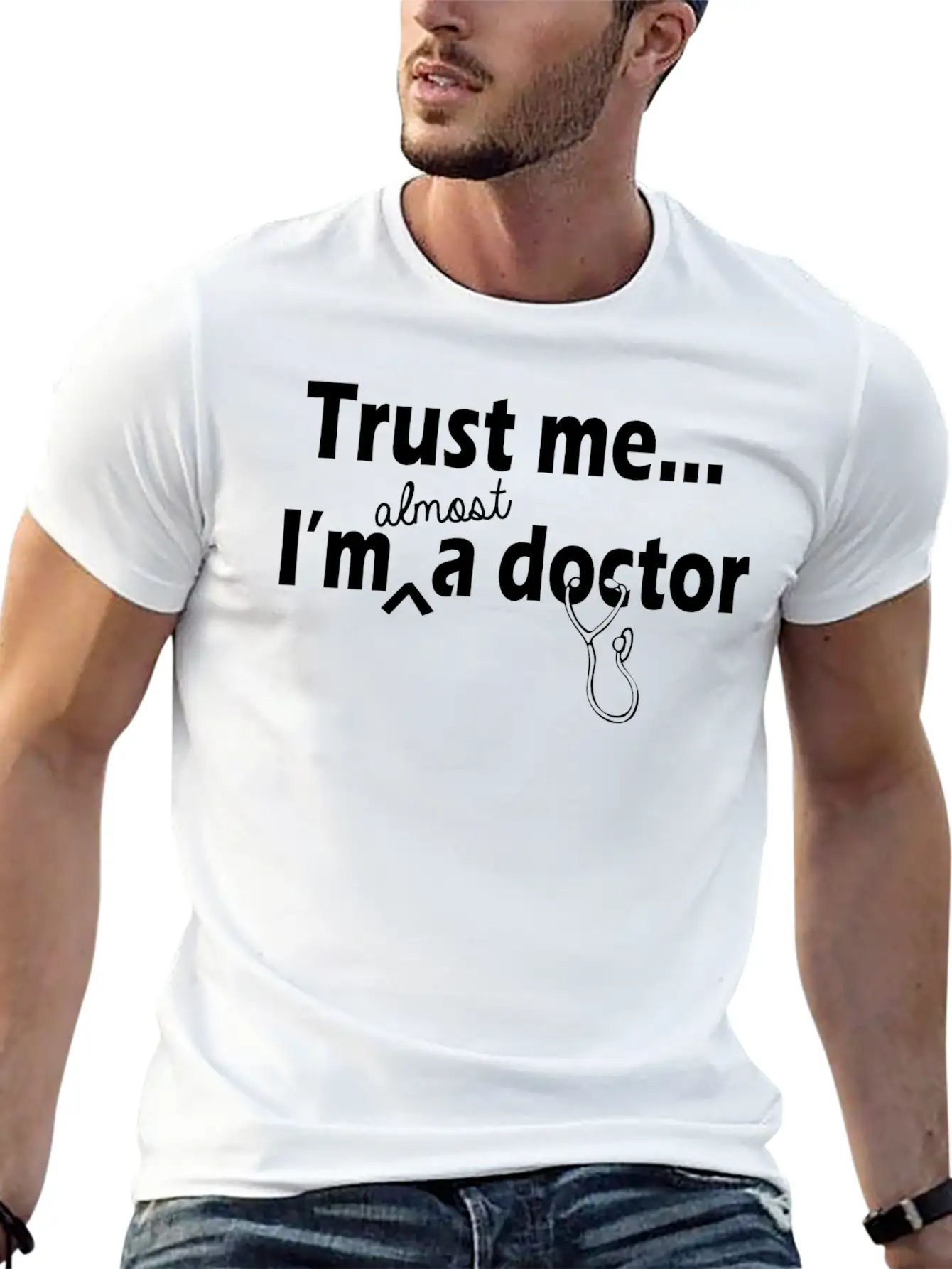 Doctor - Trust Me I'm Almost A Doctor Unisex Casual T-Shirt – Clean Design For Daily Comfort