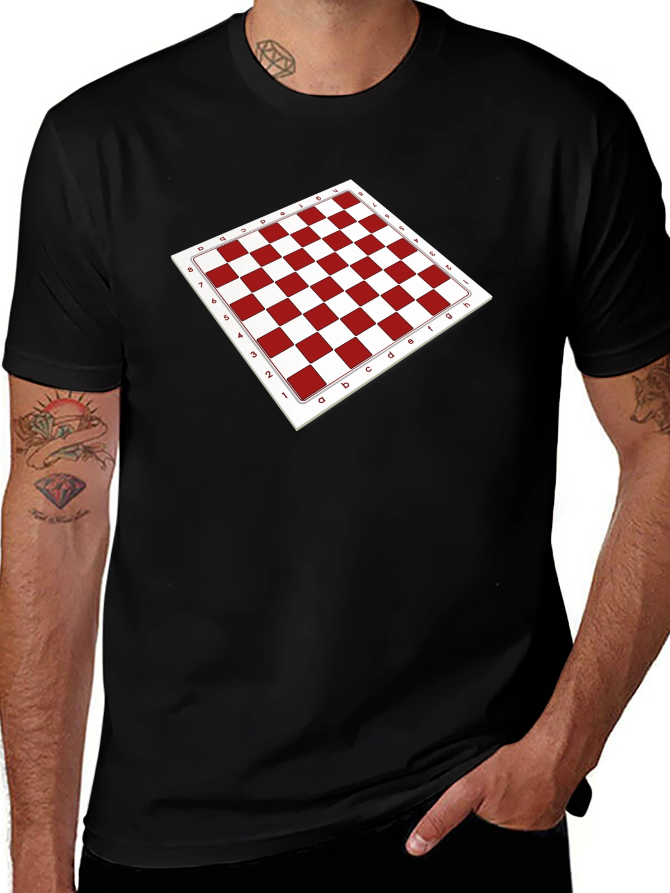 Chessboard Pattern Tee - Game On!