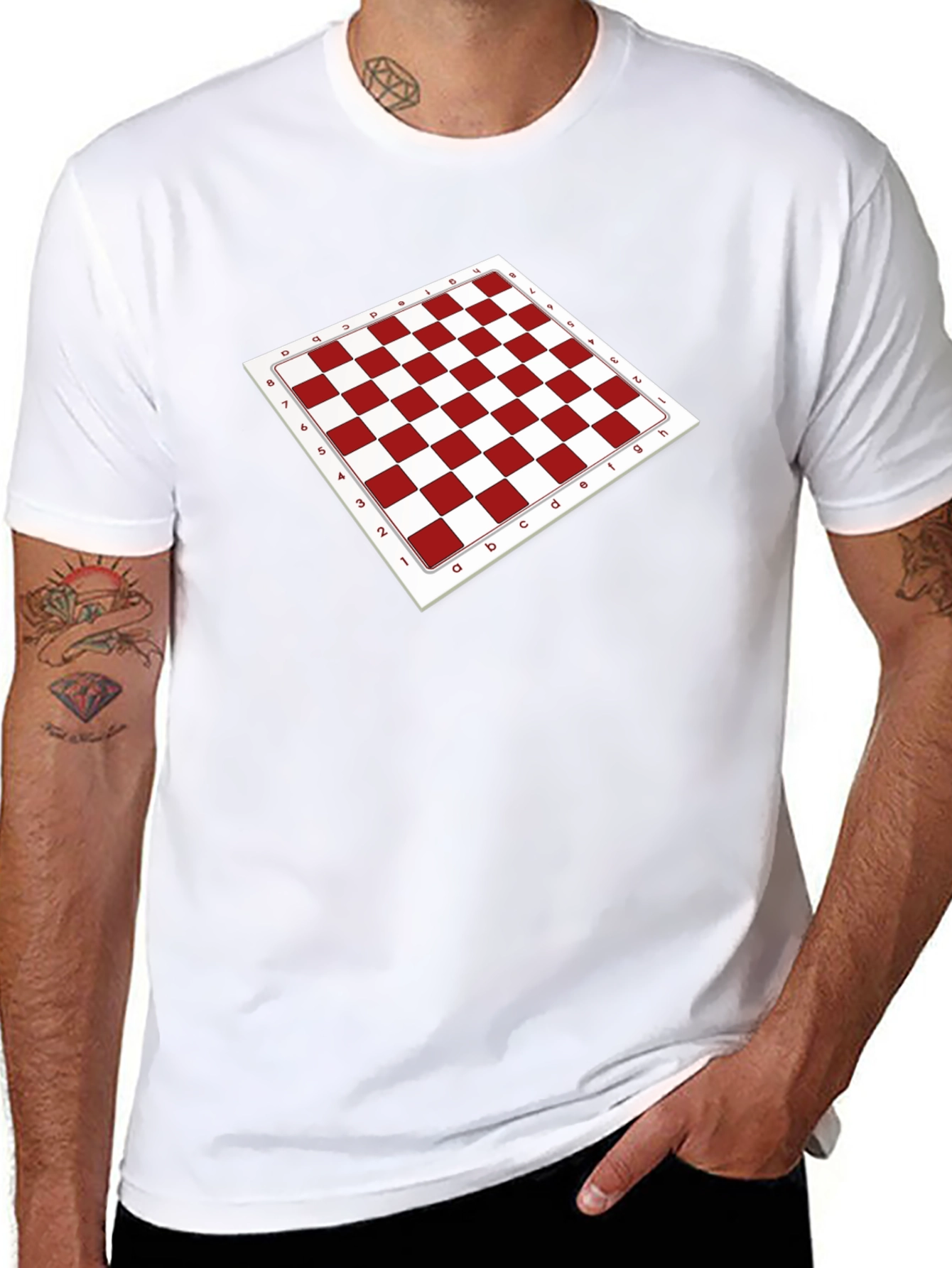 Chessboard Pattern Tee - Game On!