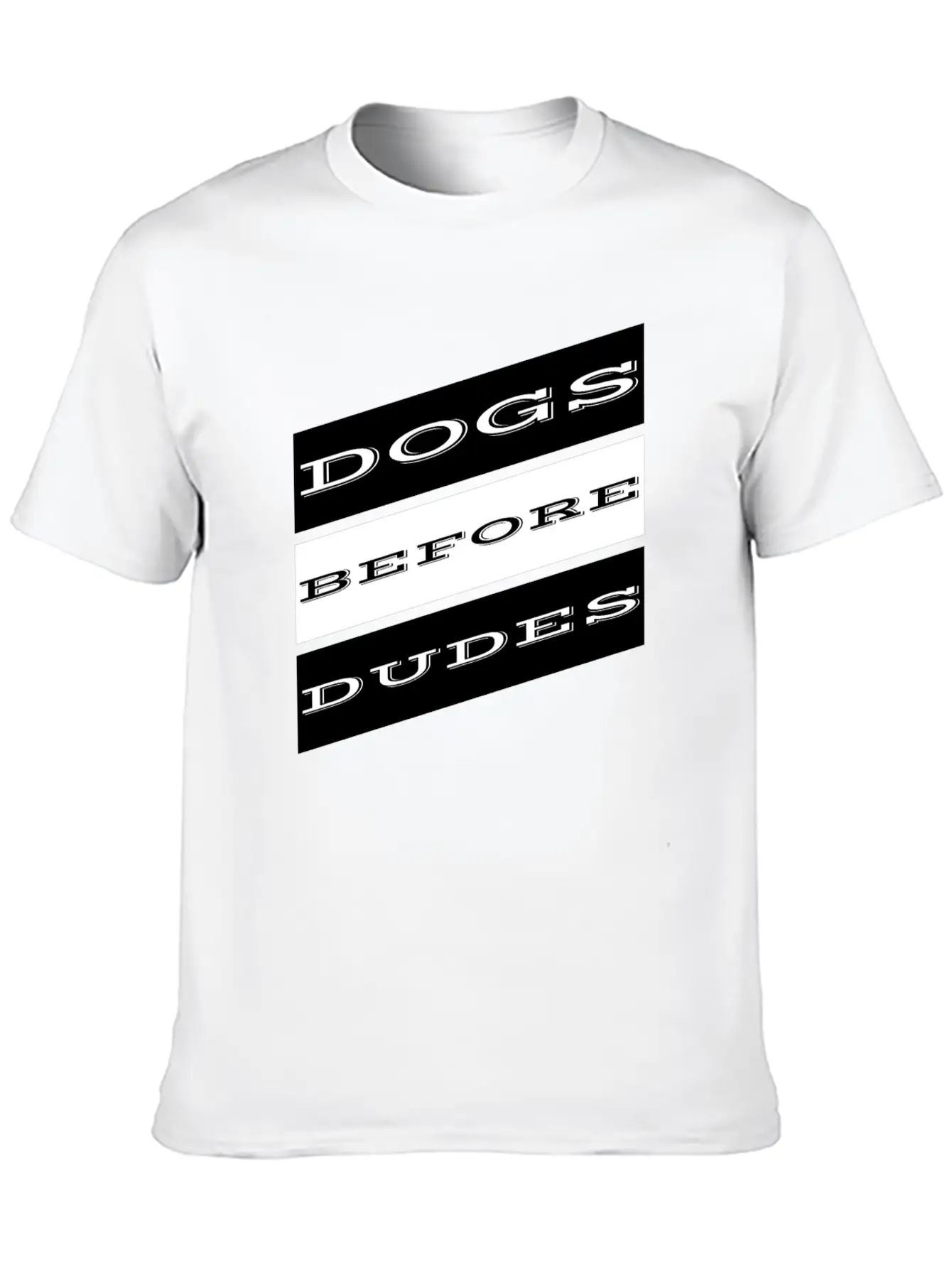 Dog - Dogs Before Dudes Unisex Casual T-Shirt – Clean Design For Daily Comfort