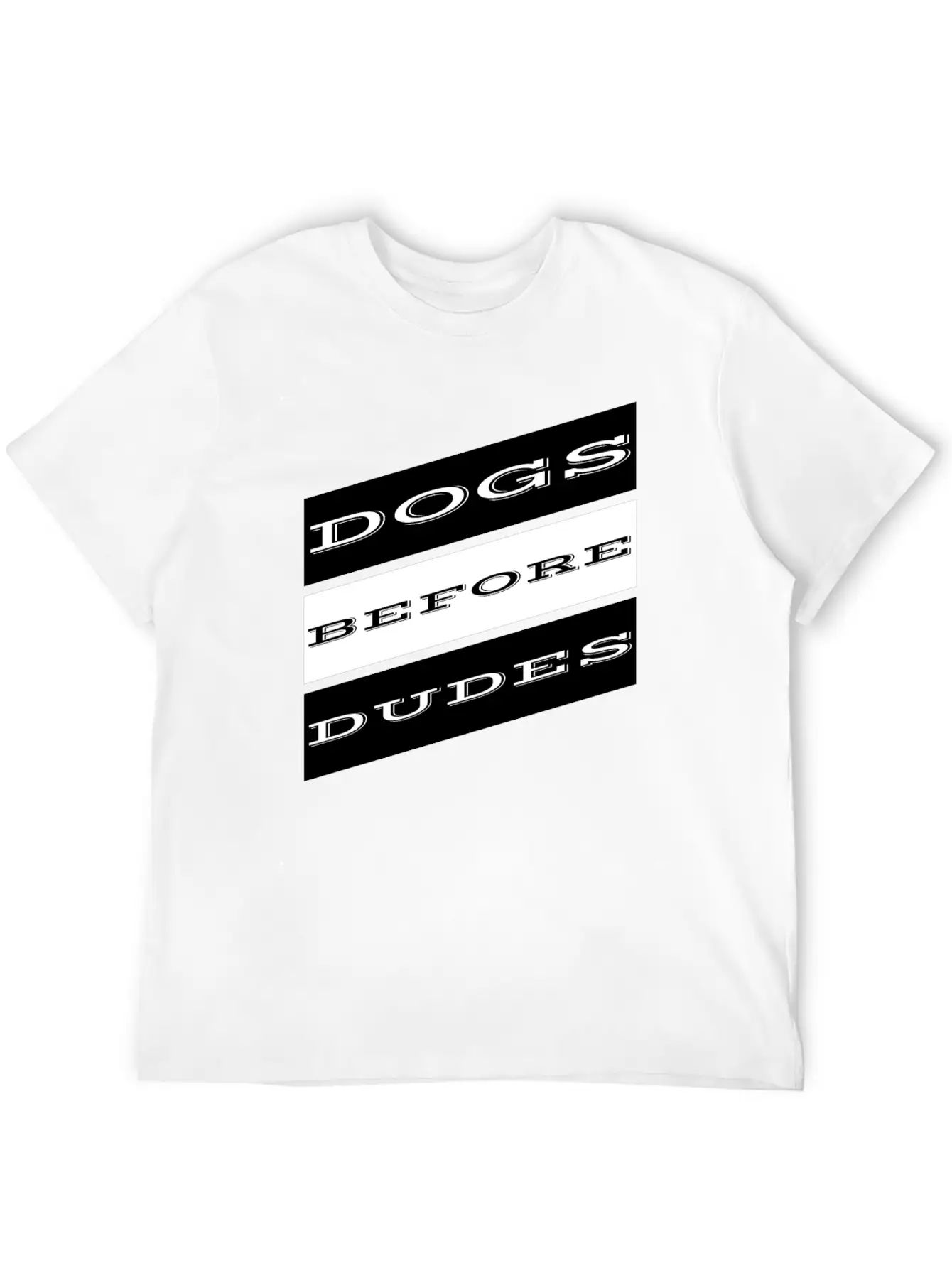 Dog - Dogs Before Dudes Unisex Casual T-Shirt – Clean Design For Daily Comfort