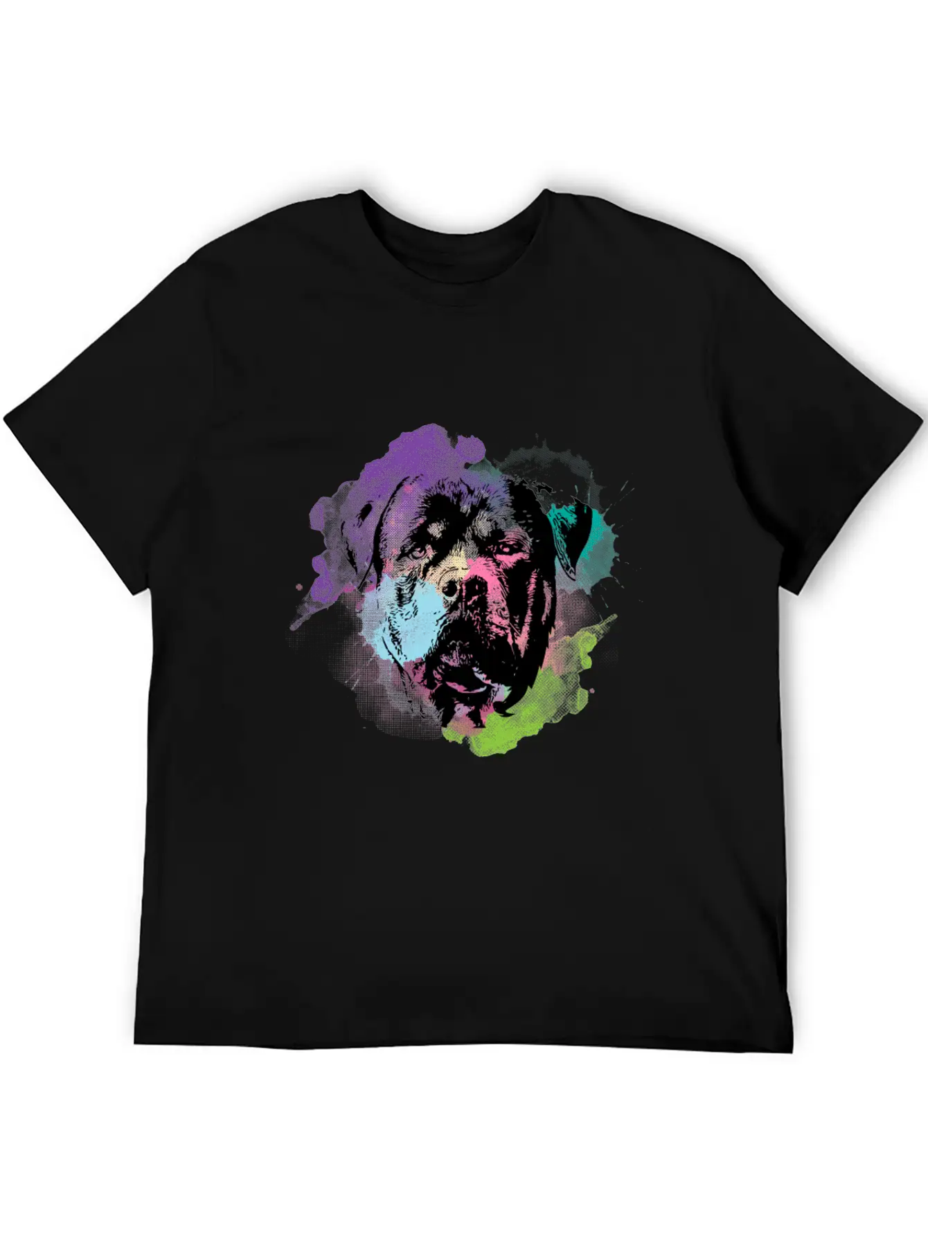 Dog Lover I Splash Art Rottweiler Unisex Casual T-Shirt – Clean Design For Daily Comfort