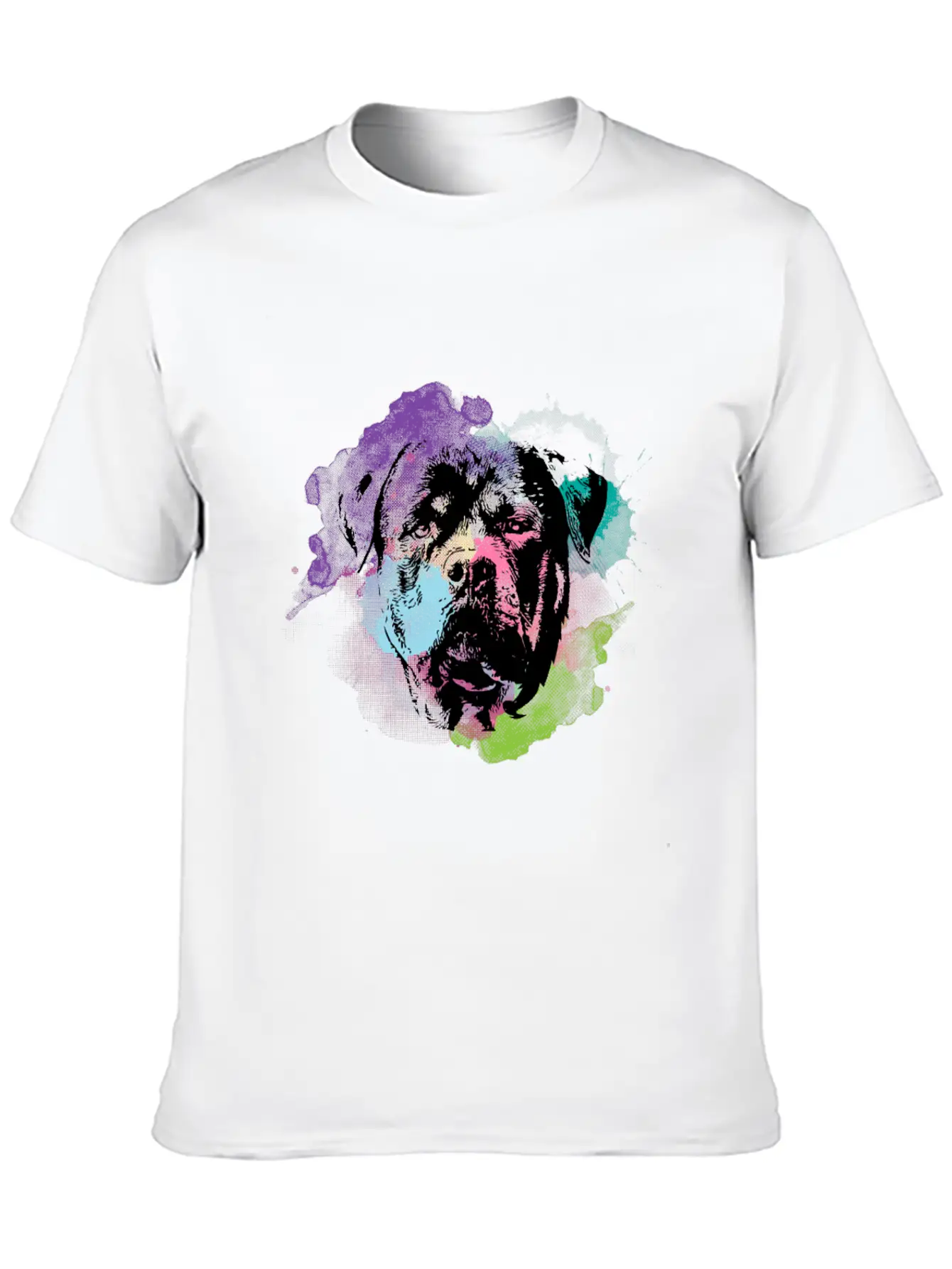 Dog Lover I Splash Art Rottweiler Unisex Casual T-Shirt – Clean Design For Daily Comfort