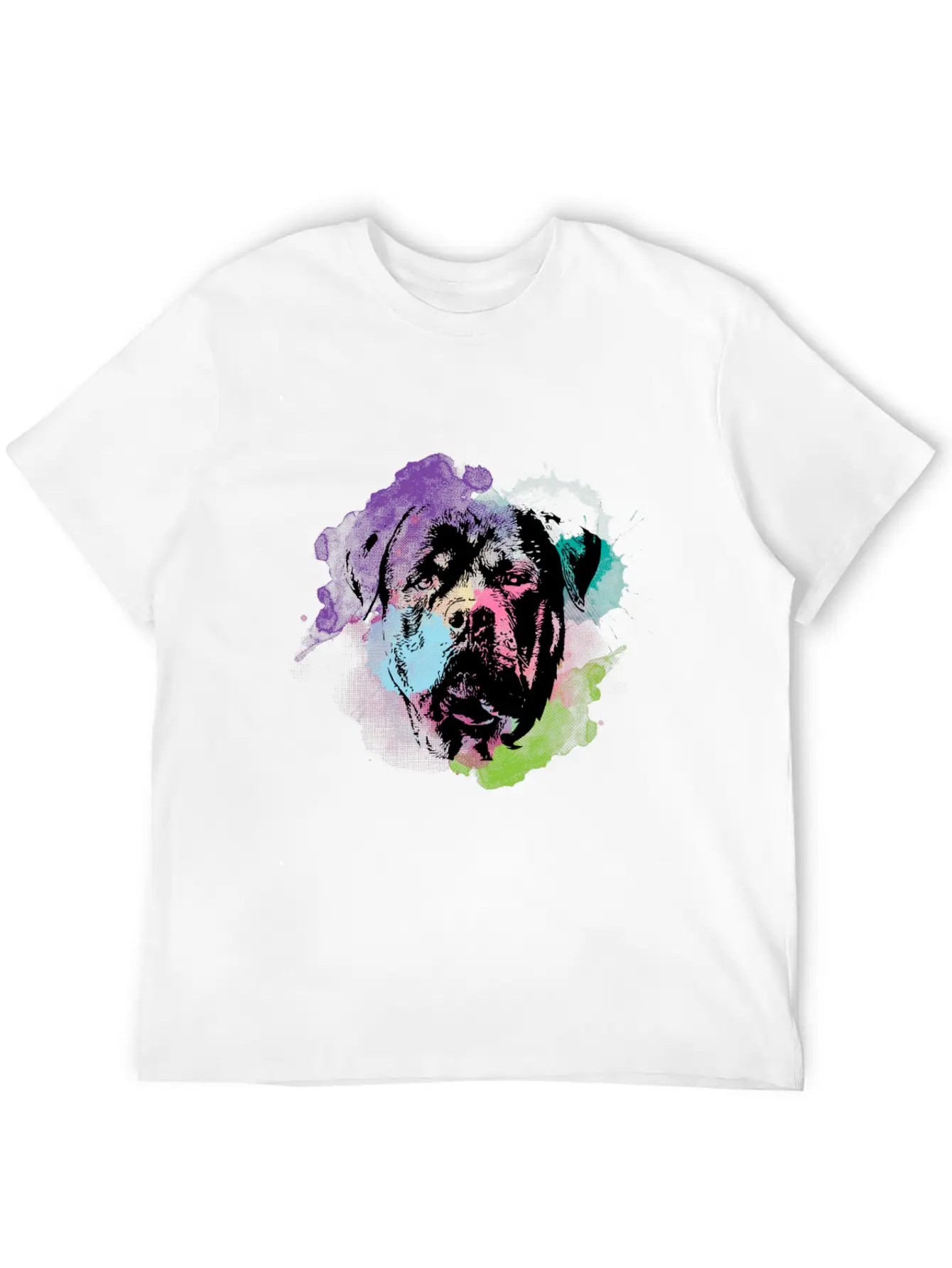 Dog Lover I Splash Art Rottweiler Unisex Casual T-Shirt – Clean Design For Daily Comfort