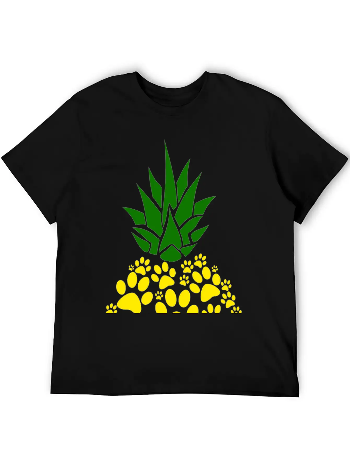 Dog Paw Pineapple Dog Lover Gift Unisex Casual T-Shirt – Clean Design For Daily Comfort
