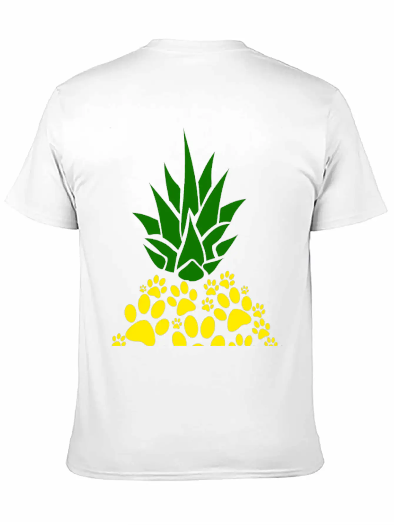 Dog Paw Pineapple Dog Lover Gift Unisex Casual T-Shirt – Clean Design For Daily Comfort