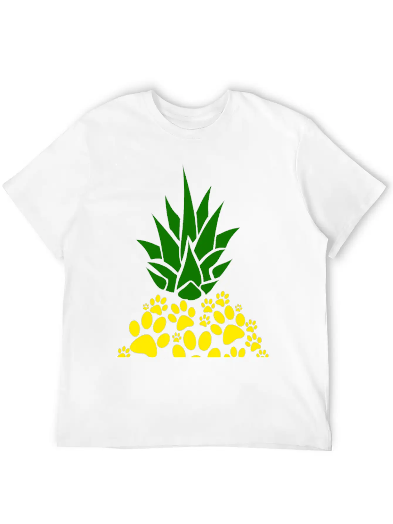 Dog Paw Pineapple Dog Lover Gift Unisex Casual T-Shirt – Clean Design For Daily Comfort