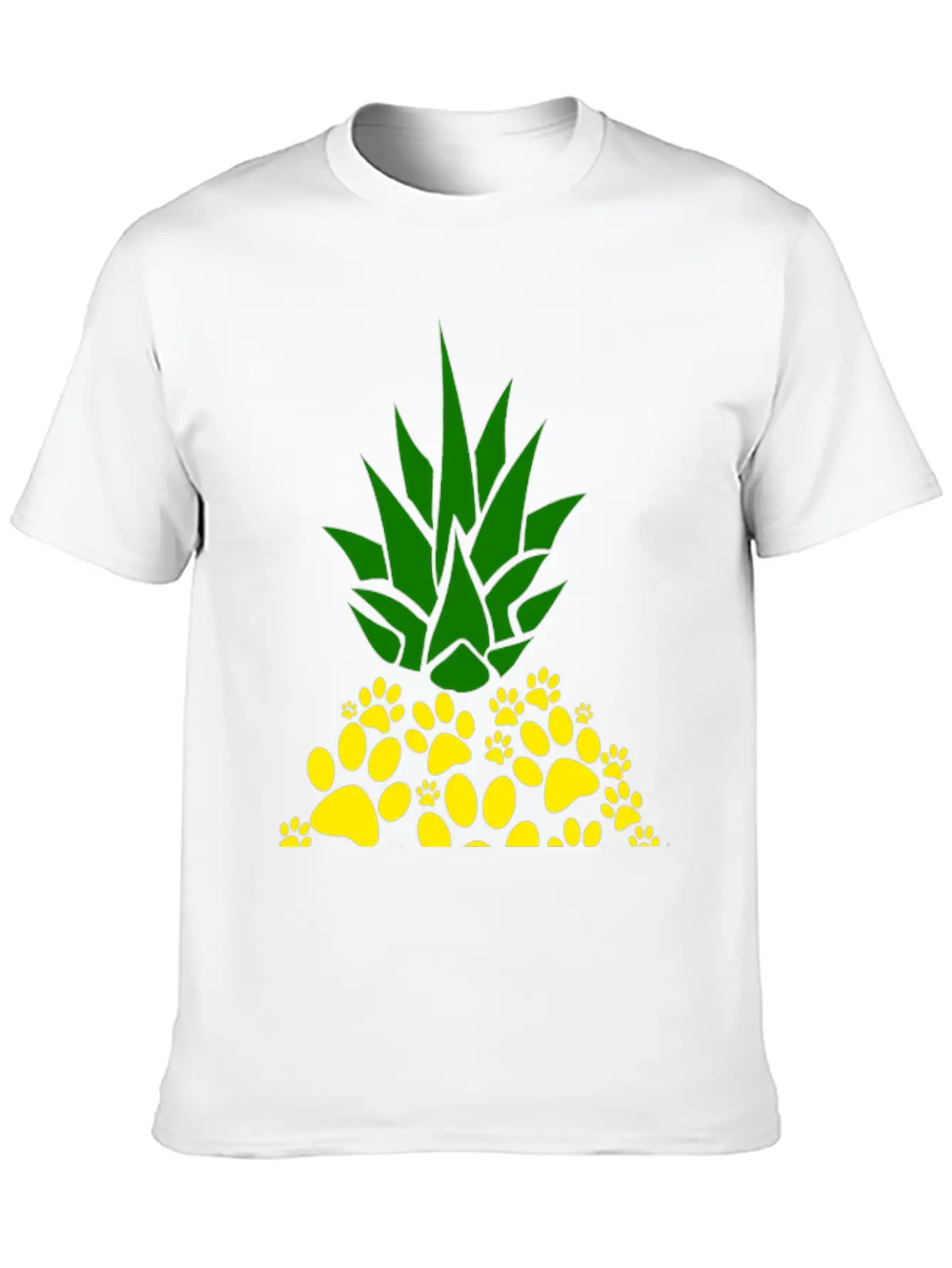 Dog Paw Pineapple Dog Lover Gift Unisex Casual T-Shirt – Clean Design For Daily Comfort