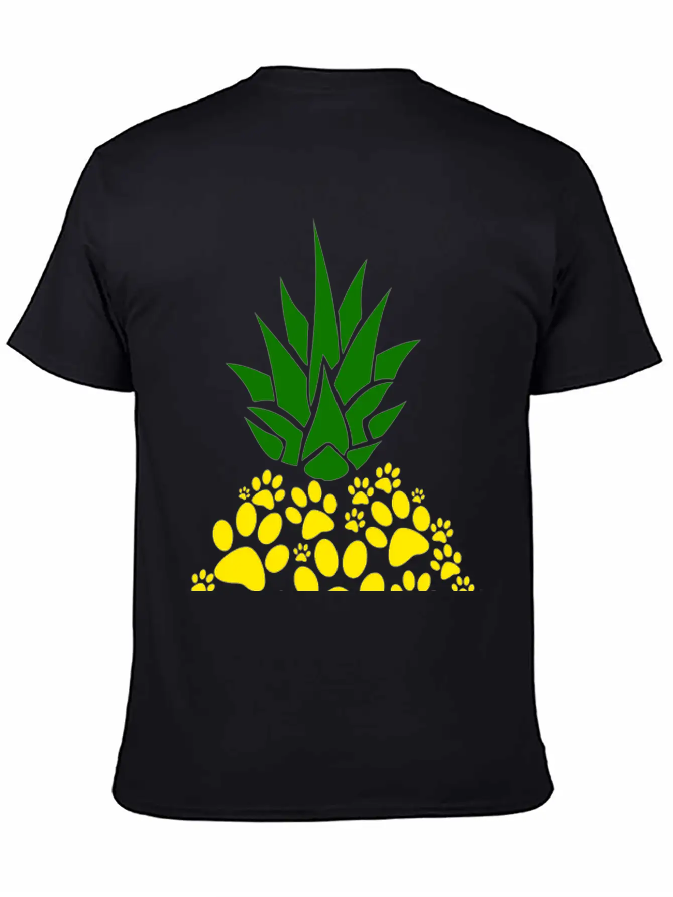 Dog Paw Pineapple Dog Lover Gift Unisex Casual T-Shirt – Clean Design For Daily Comfort