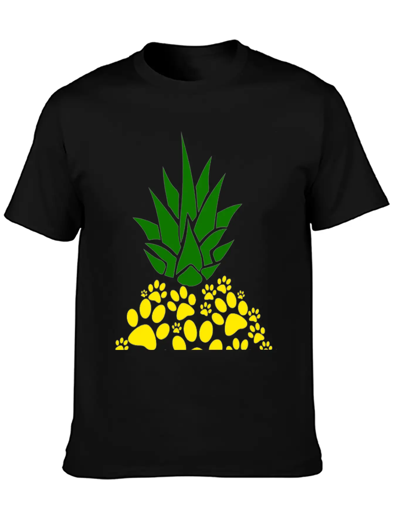 Dog Paw Pineapple Dog Lover Gift Unisex Casual T-Shirt – Clean Design For Daily Comfort