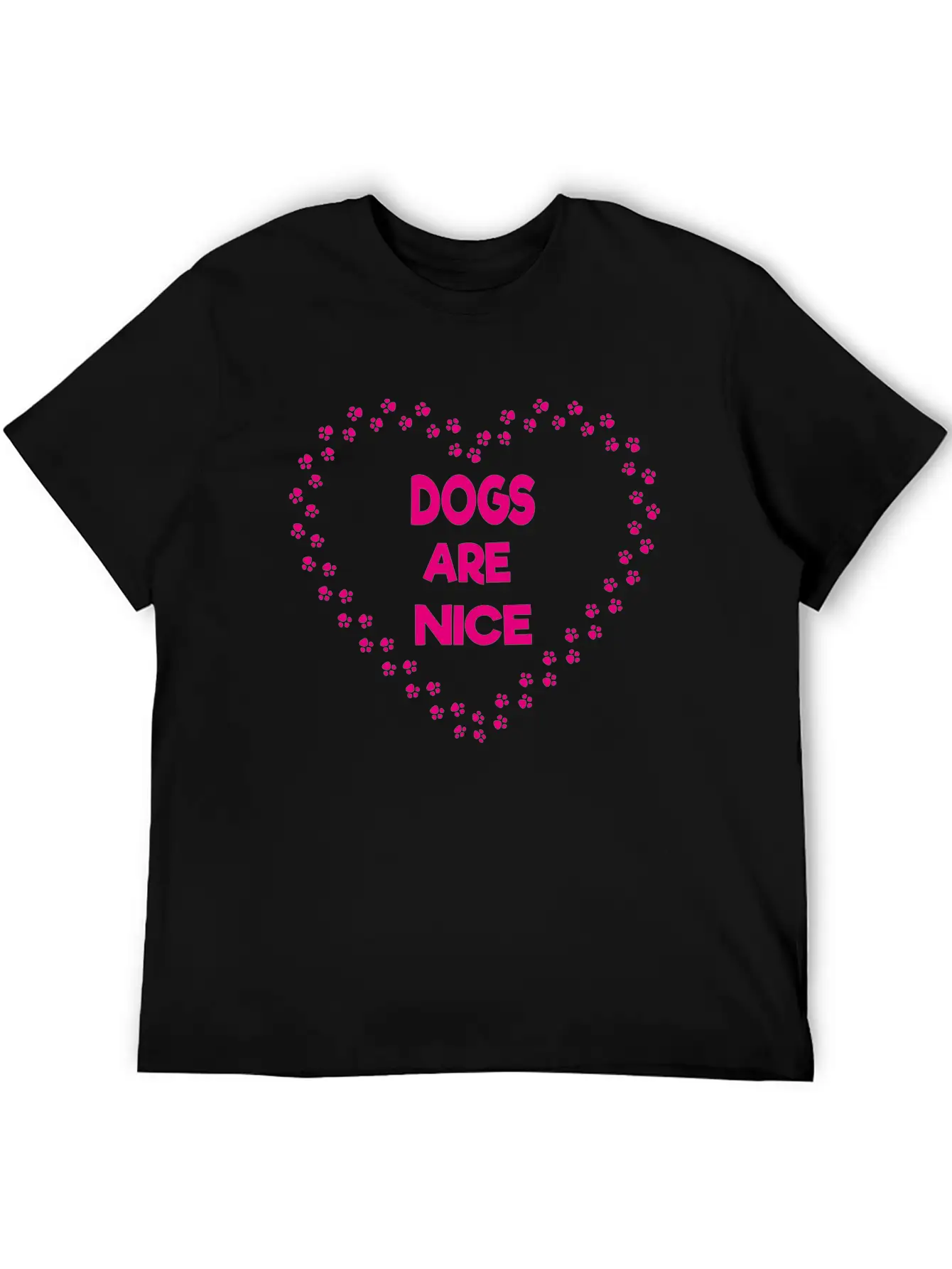 Dogs Are Nice Unisex Casual T-Shirt – Clean Design For Daily Comfort