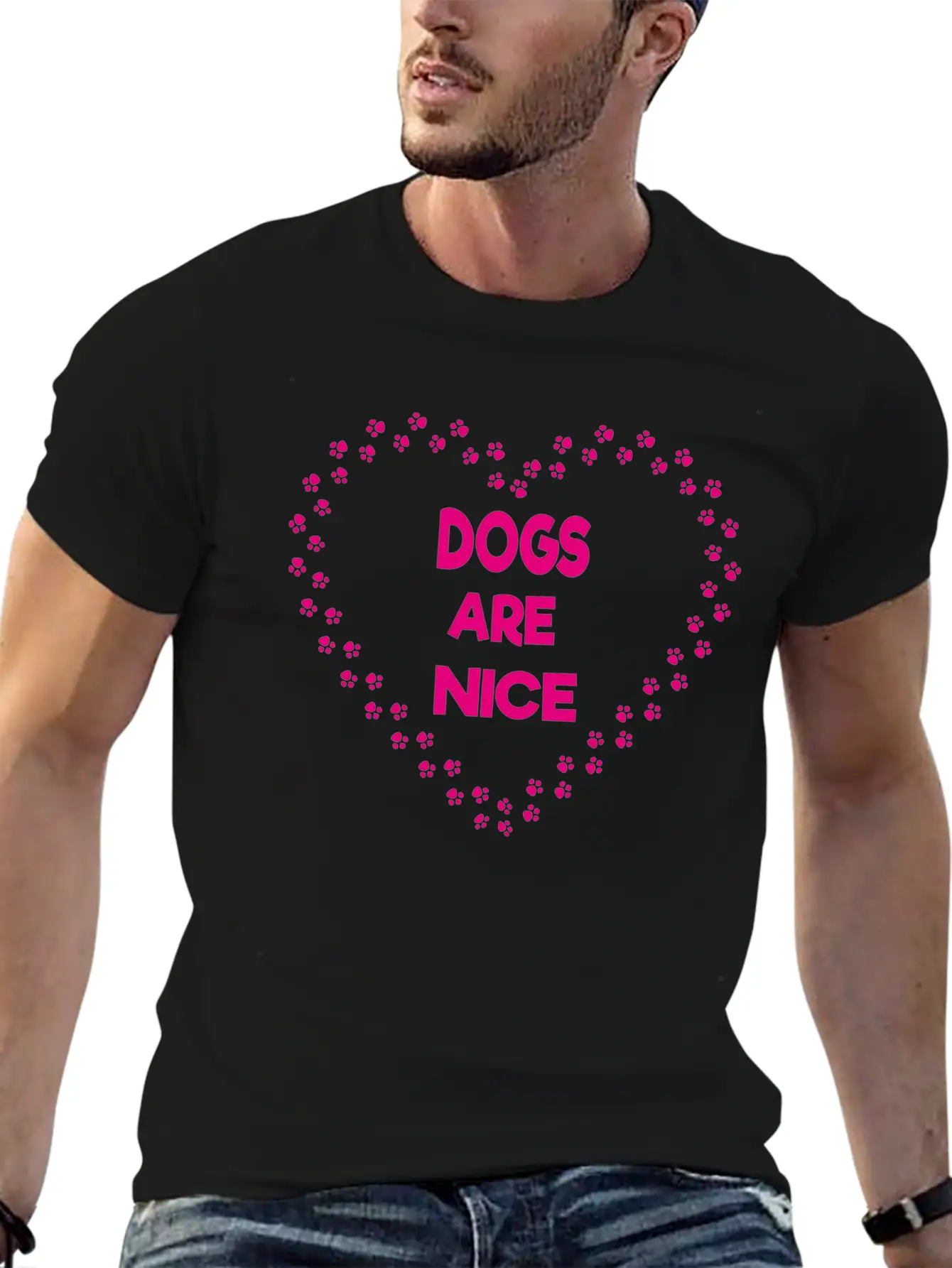 Dogs Are Nice Unisex Casual T-Shirt – Clean Design For Daily Comfort