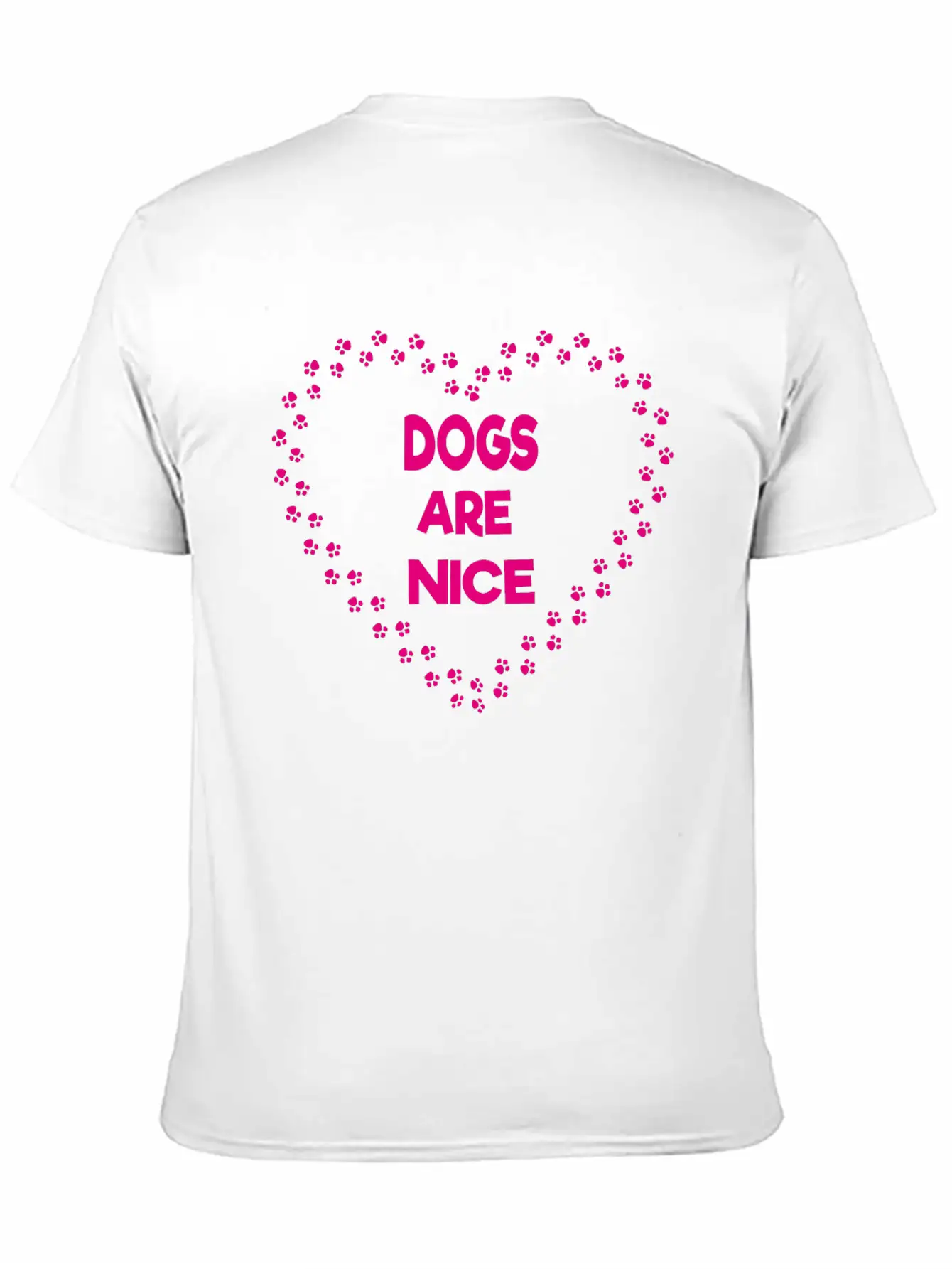 Dogs Are Nice Unisex Casual T-Shirt – Clean Design For Daily Comfort