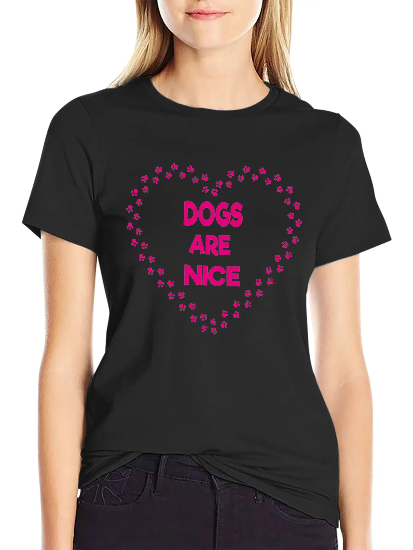 Dogs Are Nice Unisex Casual T-Shirt – Clean Design For Daily Comfort