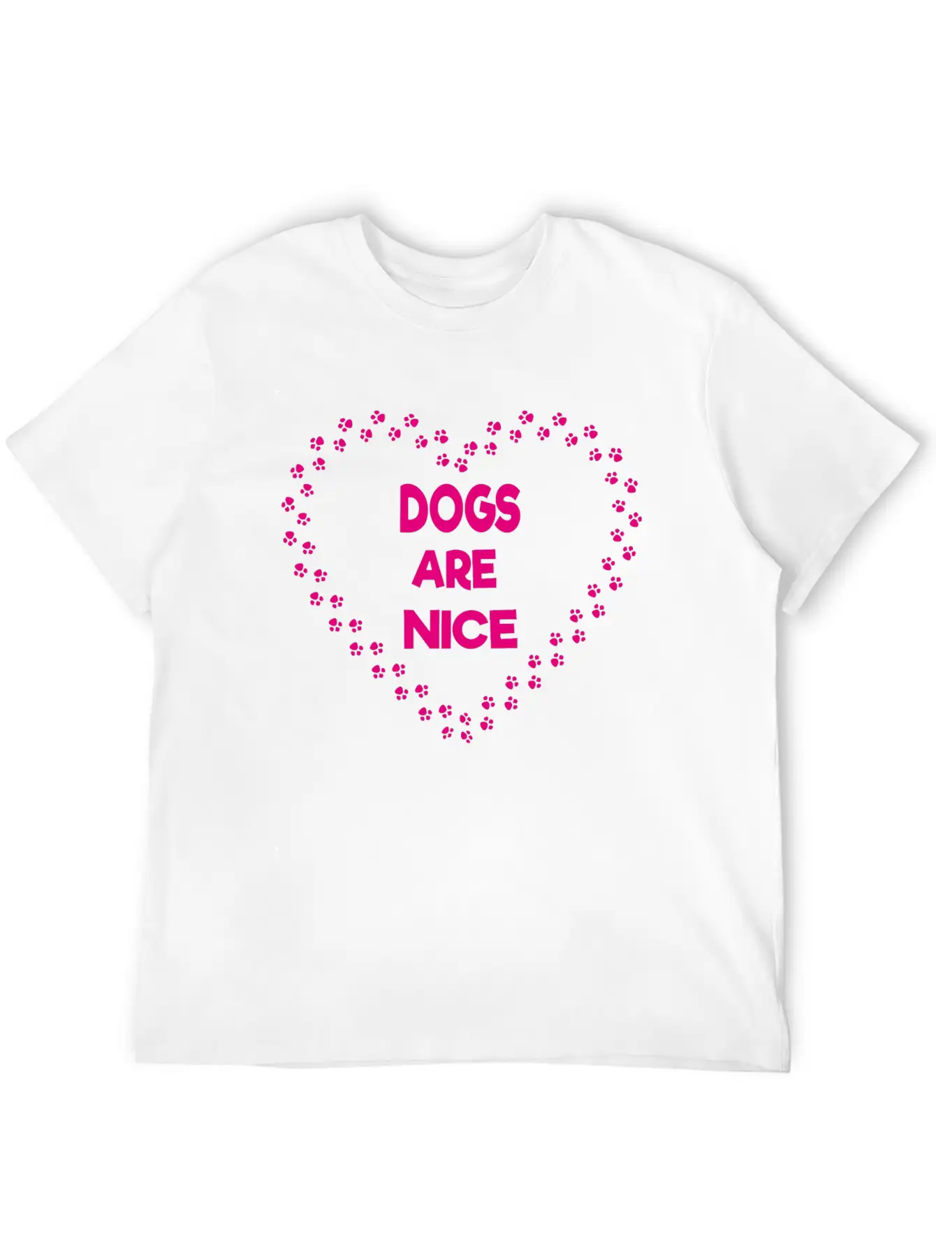 Dogs Are Nice Unisex Casual T-Shirt – Clean Design For Daily Comfort