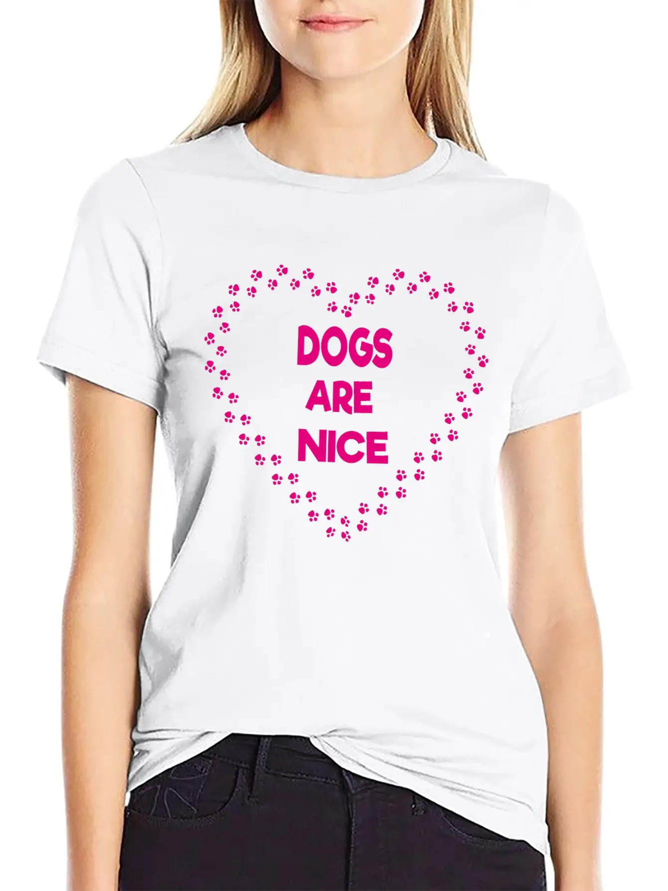Dogs Are Nice Unisex Casual T-Shirt – Clean Design For Daily Comfort