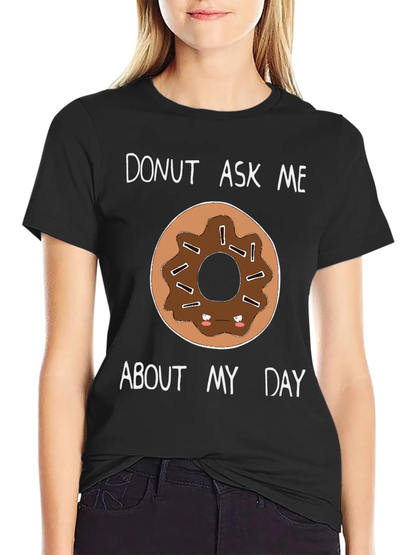 Donut Ask Me About My Day Unisex Casual T-Shirt – Clean Design For Daily Comfort