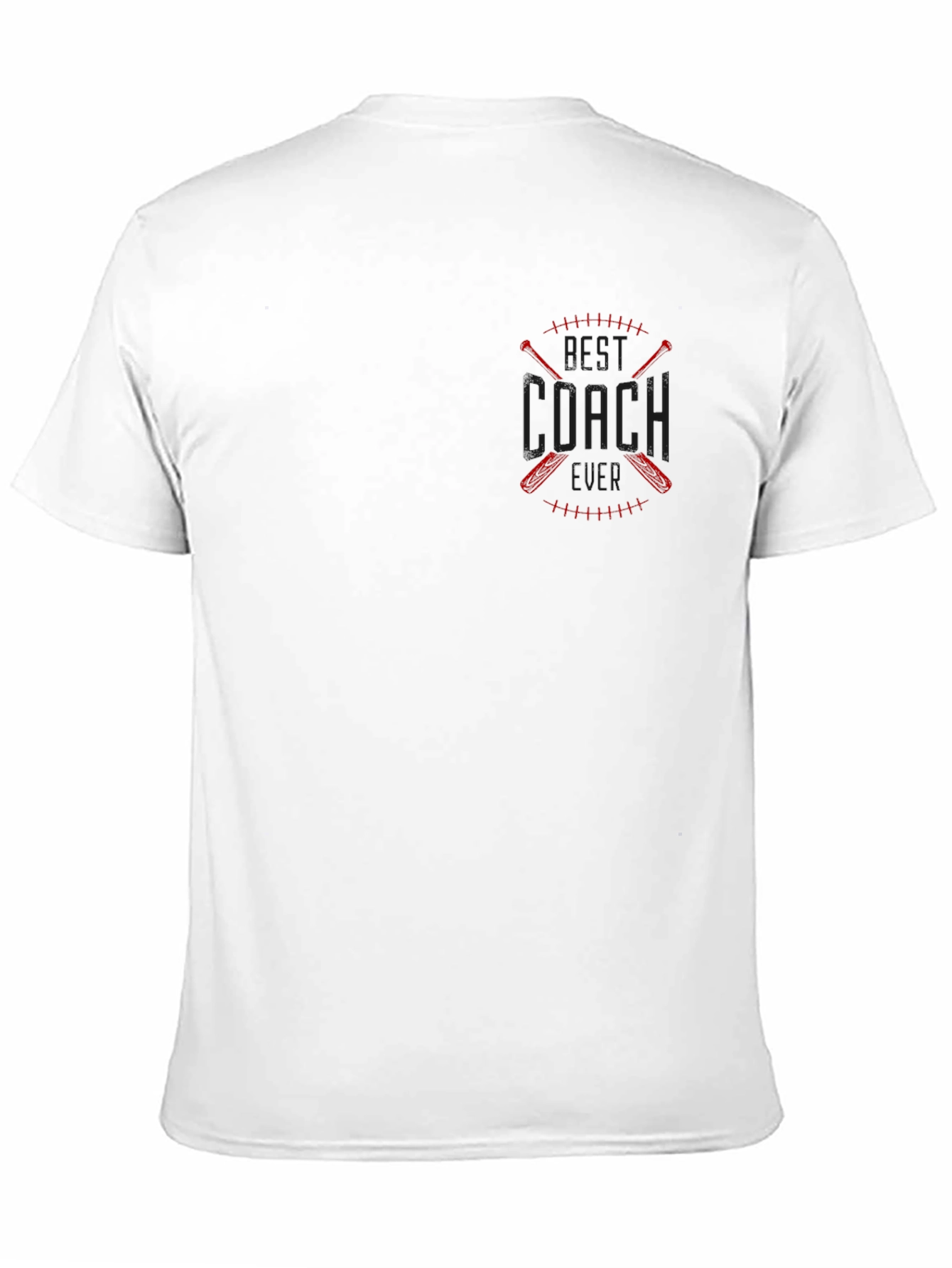 Best Coach T-Shirt - Baseball Crossed Bats Design