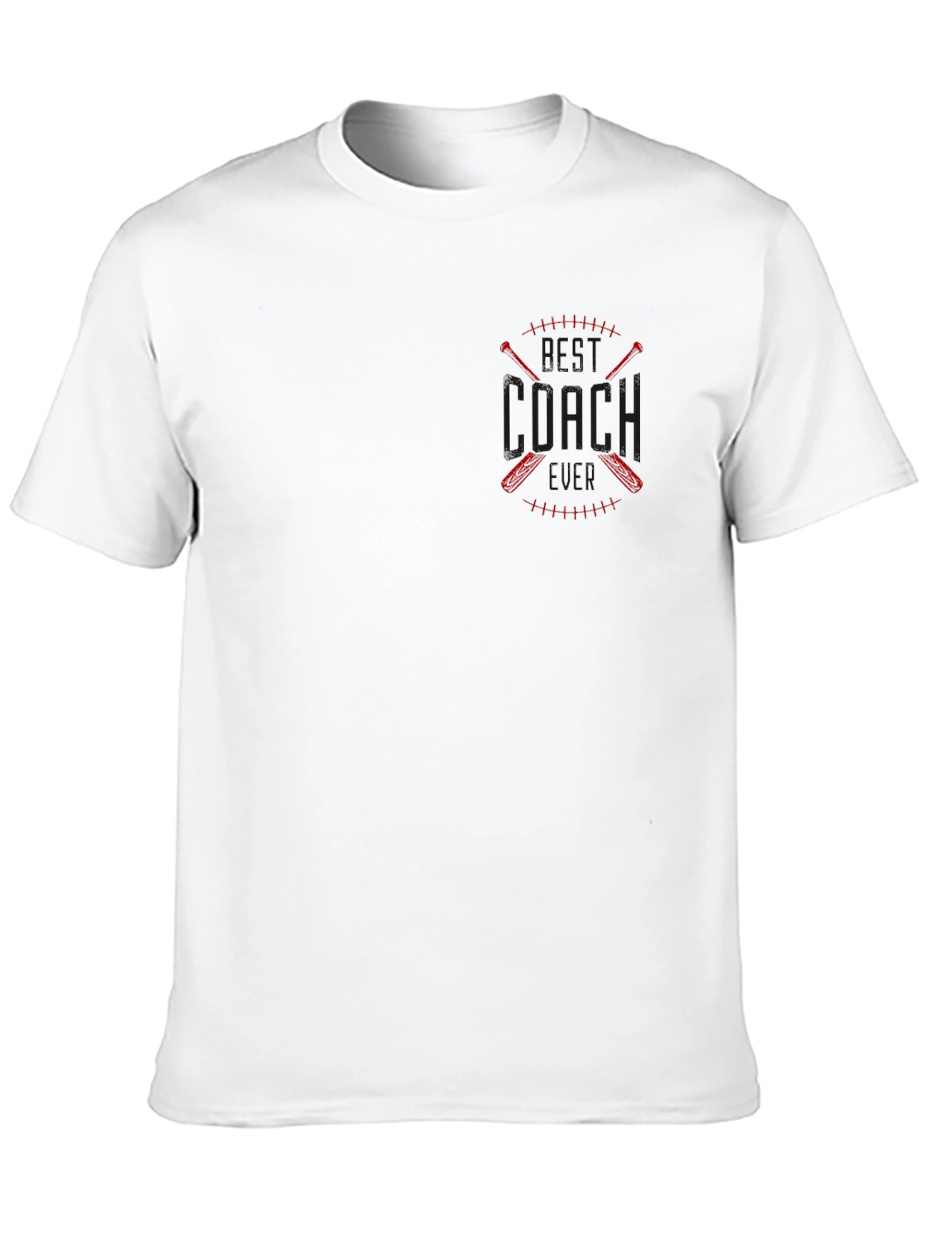 Best Coach T-Shirt - Baseball Crossed Bats Design