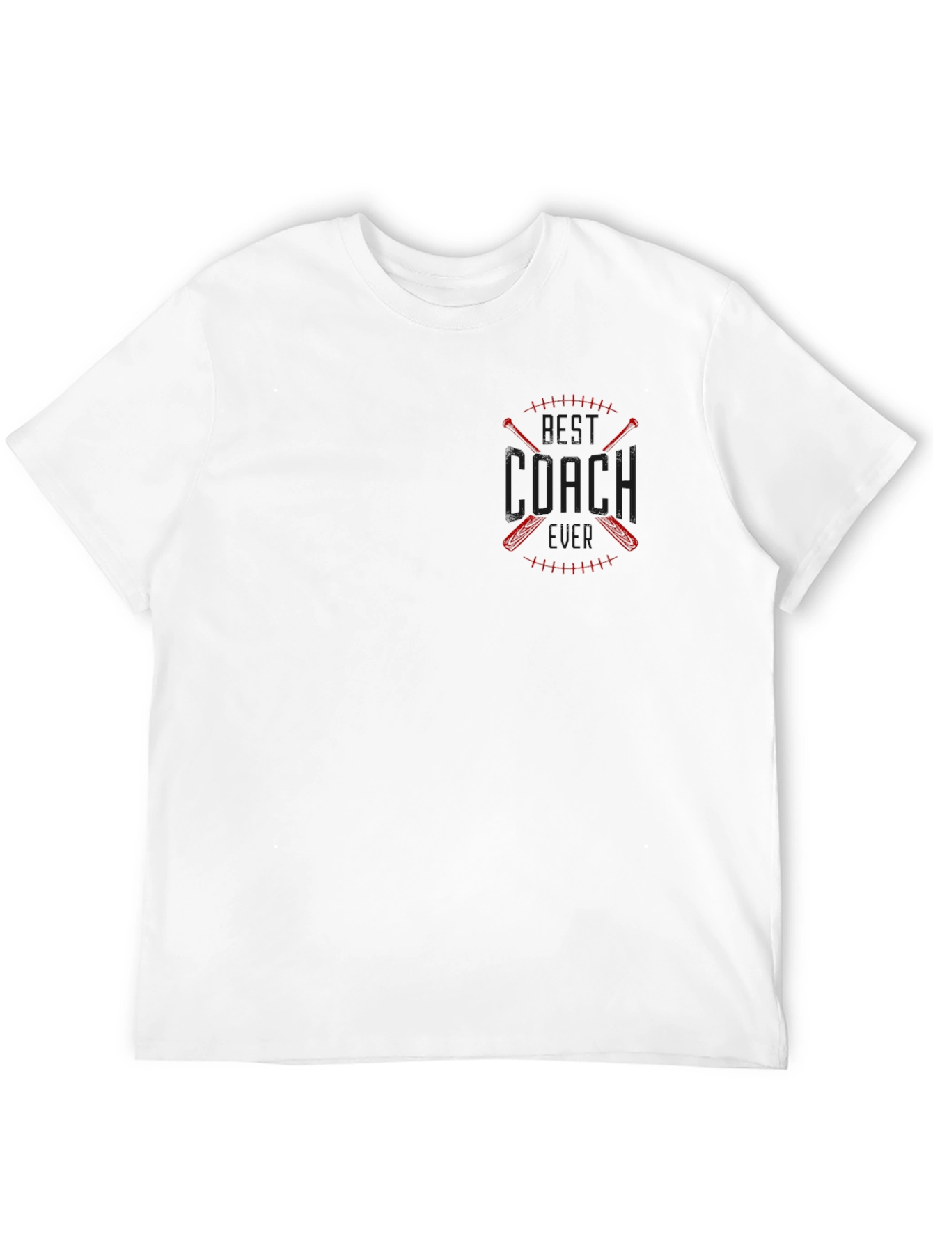 Best Coach T-Shirt - Baseball Crossed Bats Design