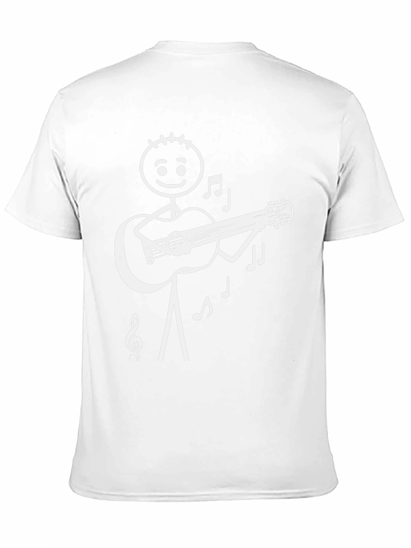 Stick Figure Guitarist T-Shirt - Musical Tee