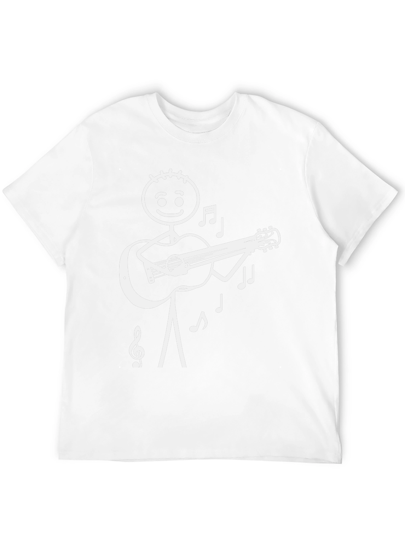 Stick Figure Guitarist T-Shirt - Musical Tee