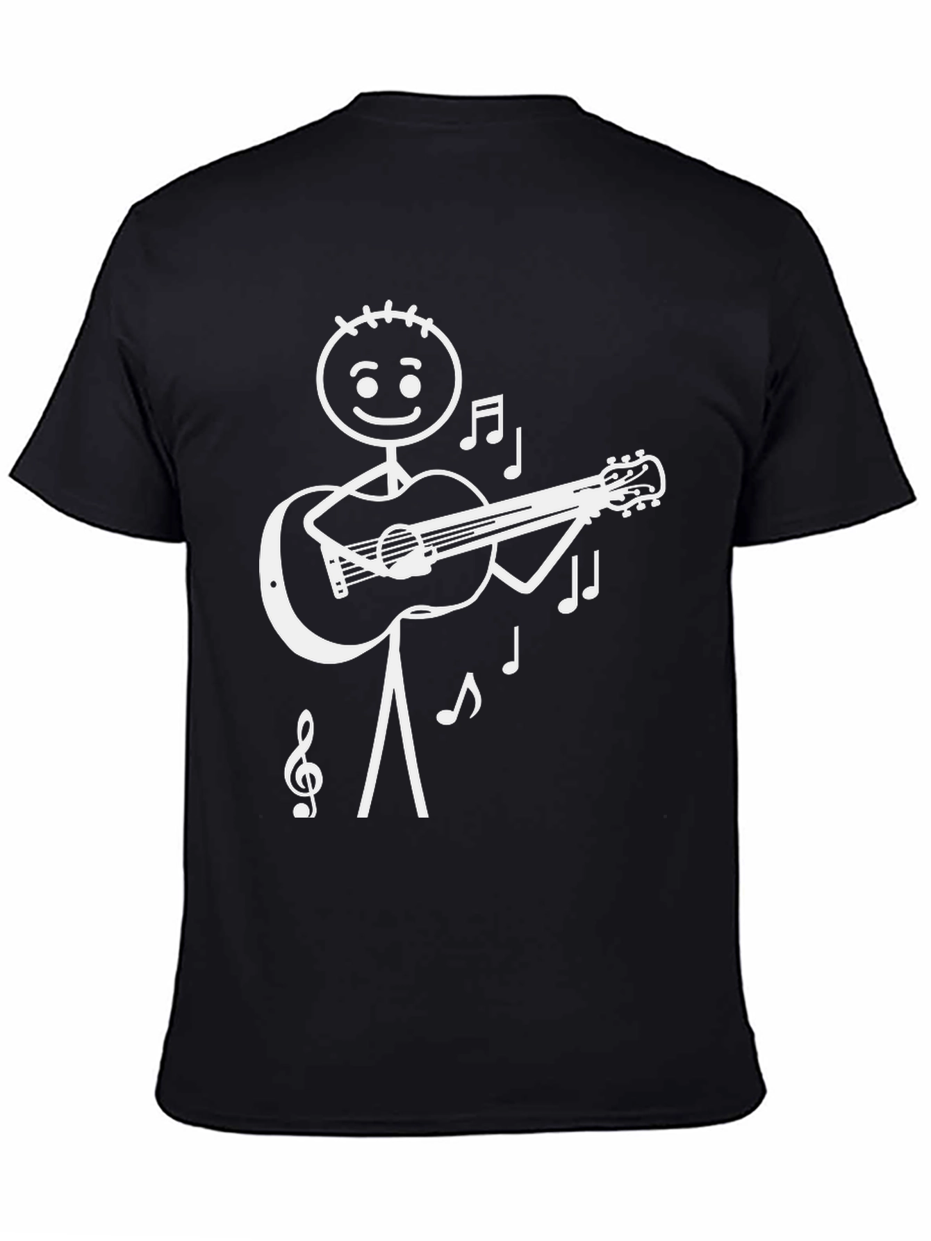 Stick Figure Guitarist T-Shirt - Musical Tee