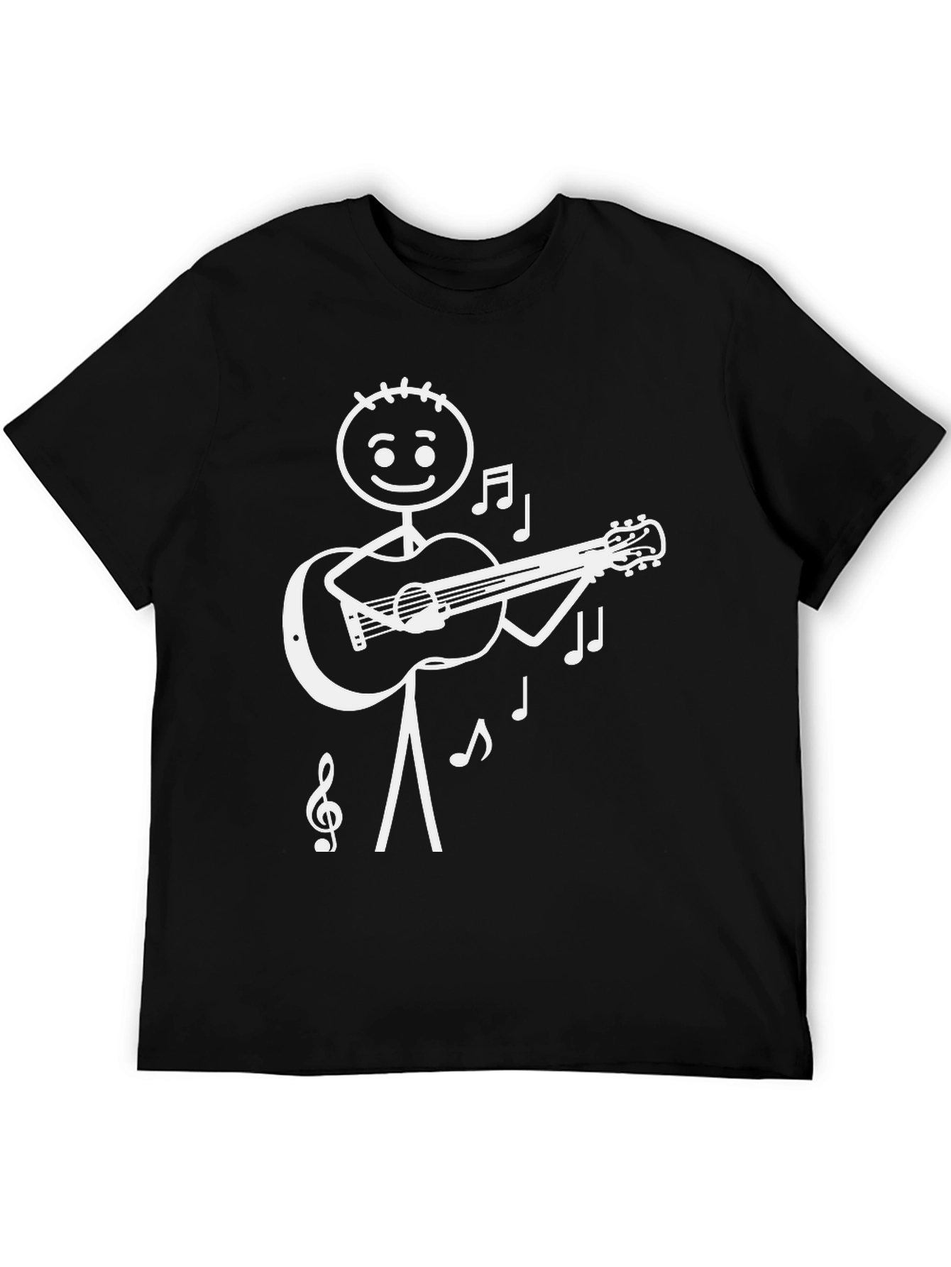 Stick Figure Guitarist T-Shirt - Musical Tee