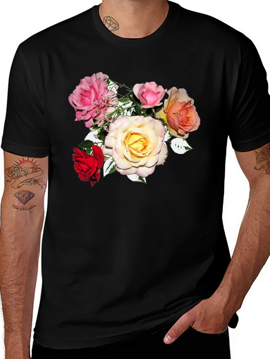 Floral Rose Bouquet Graphic Tee