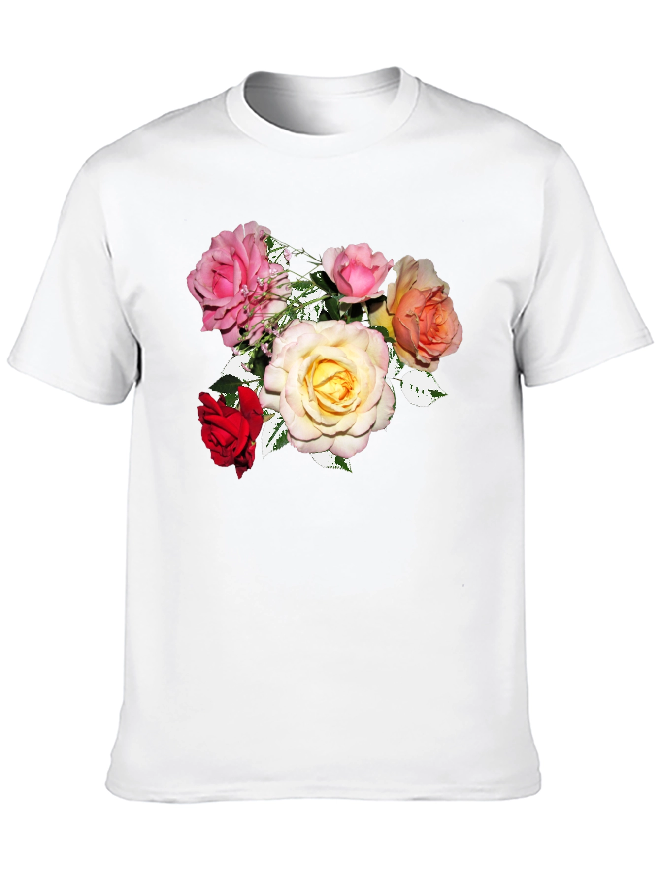 Floral Rose Bouquet Graphic Tee
