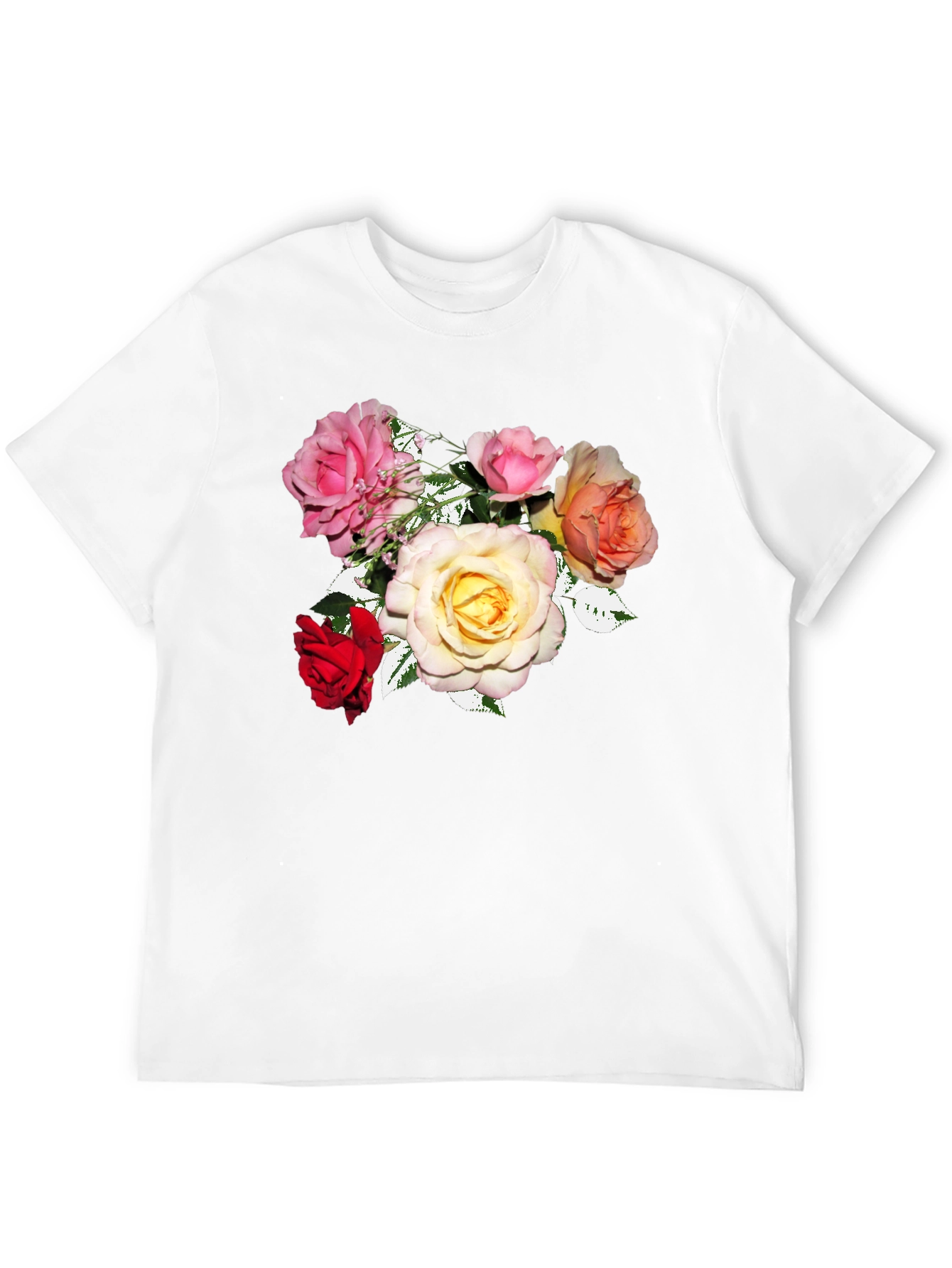 Floral Rose Bouquet Graphic Tee