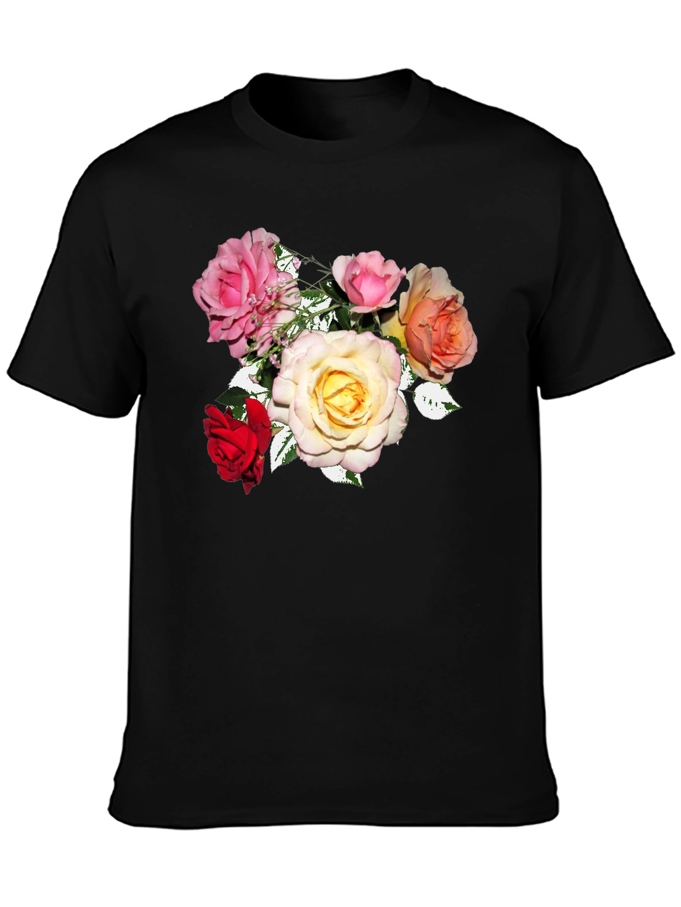 Floral Rose Bouquet Graphic Tee
