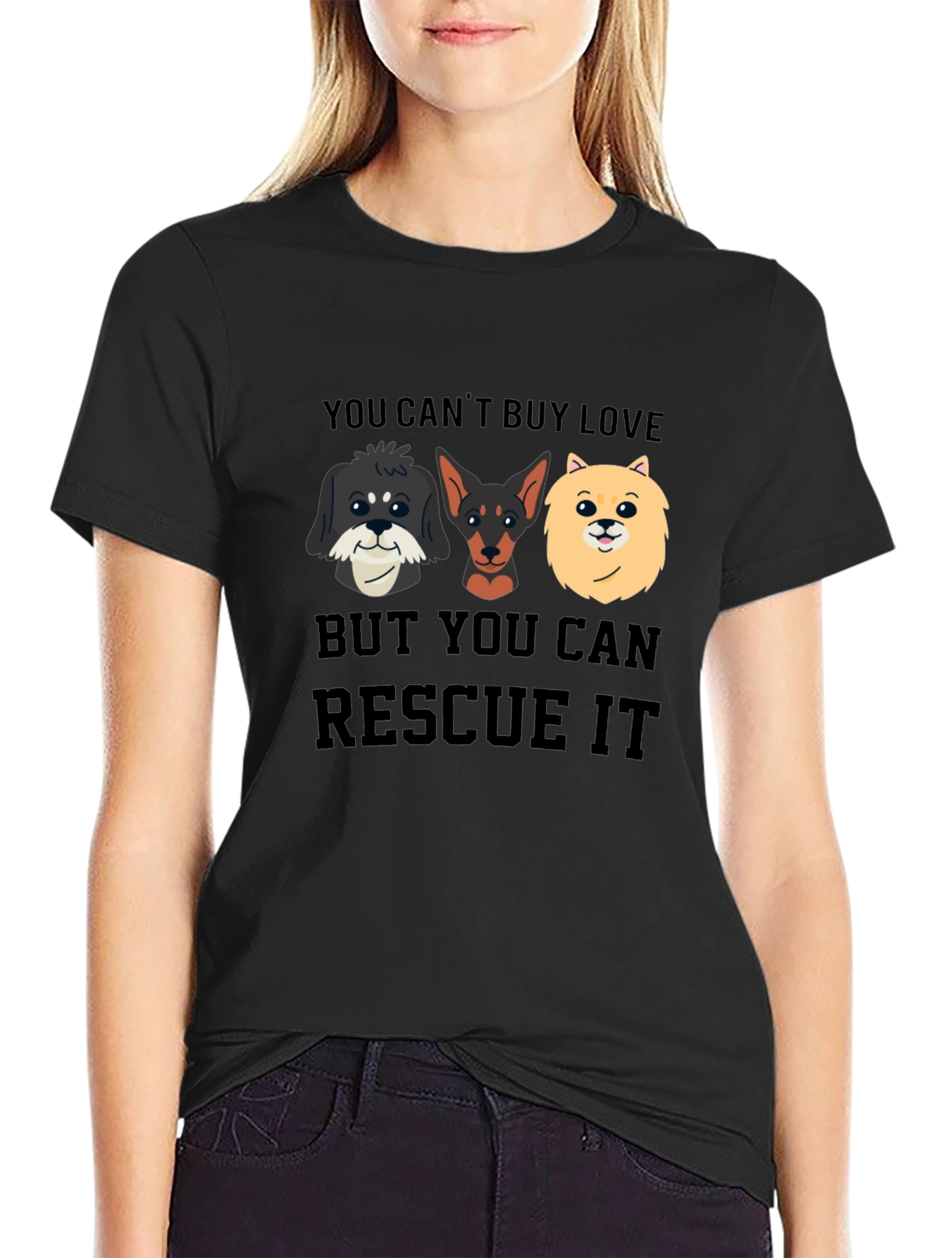 Rescue Dog T-Shirt: You Cant Buy Love