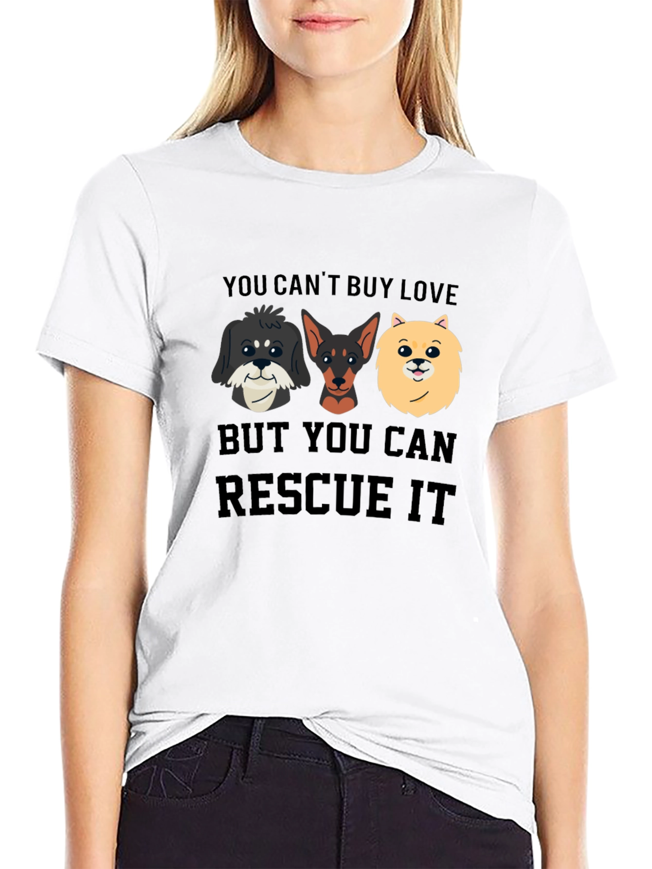 Rescue Dog T-Shirt: You Cant Buy Love