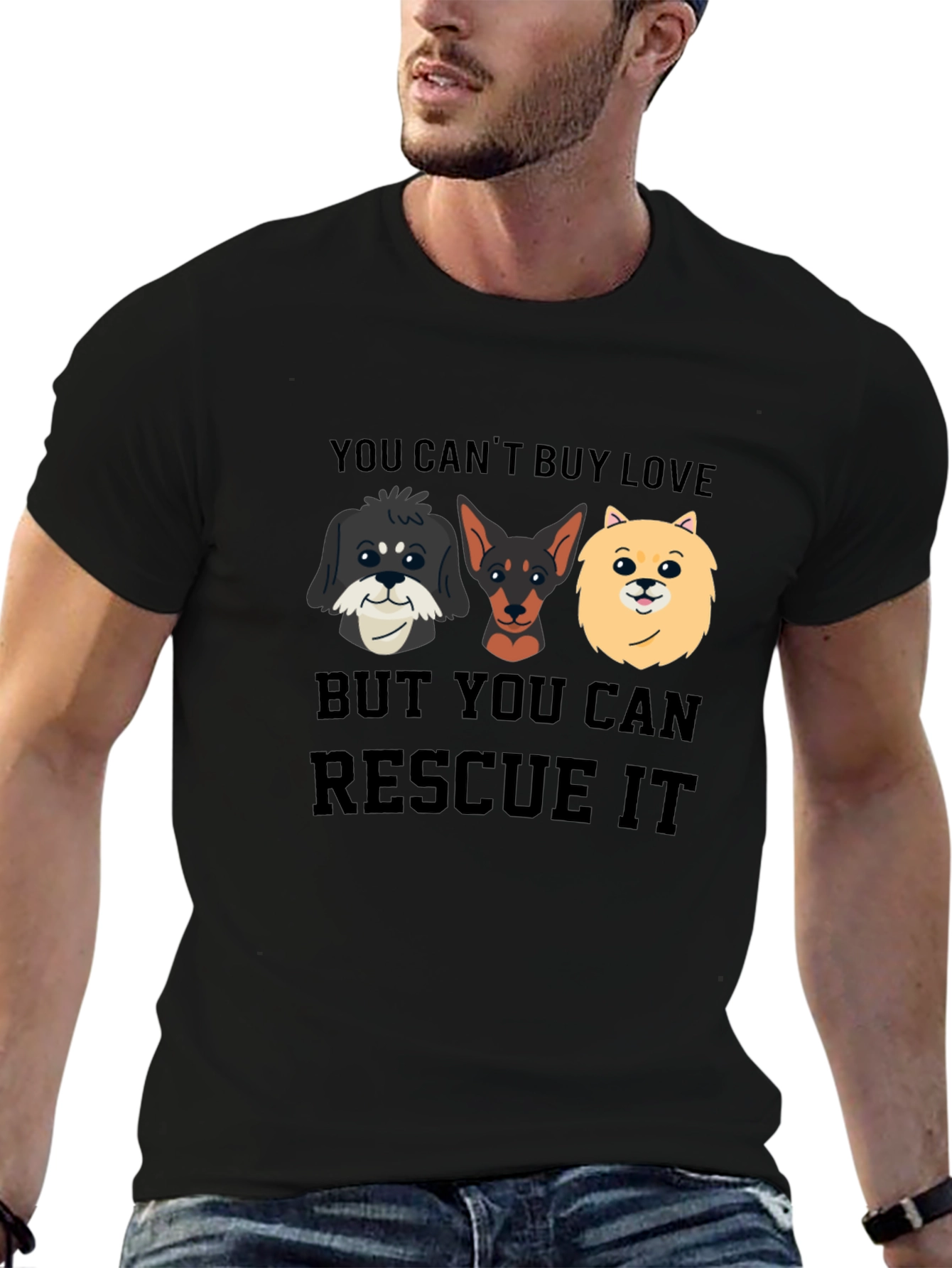 Rescue Dog T-Shirt: You Cant Buy Love