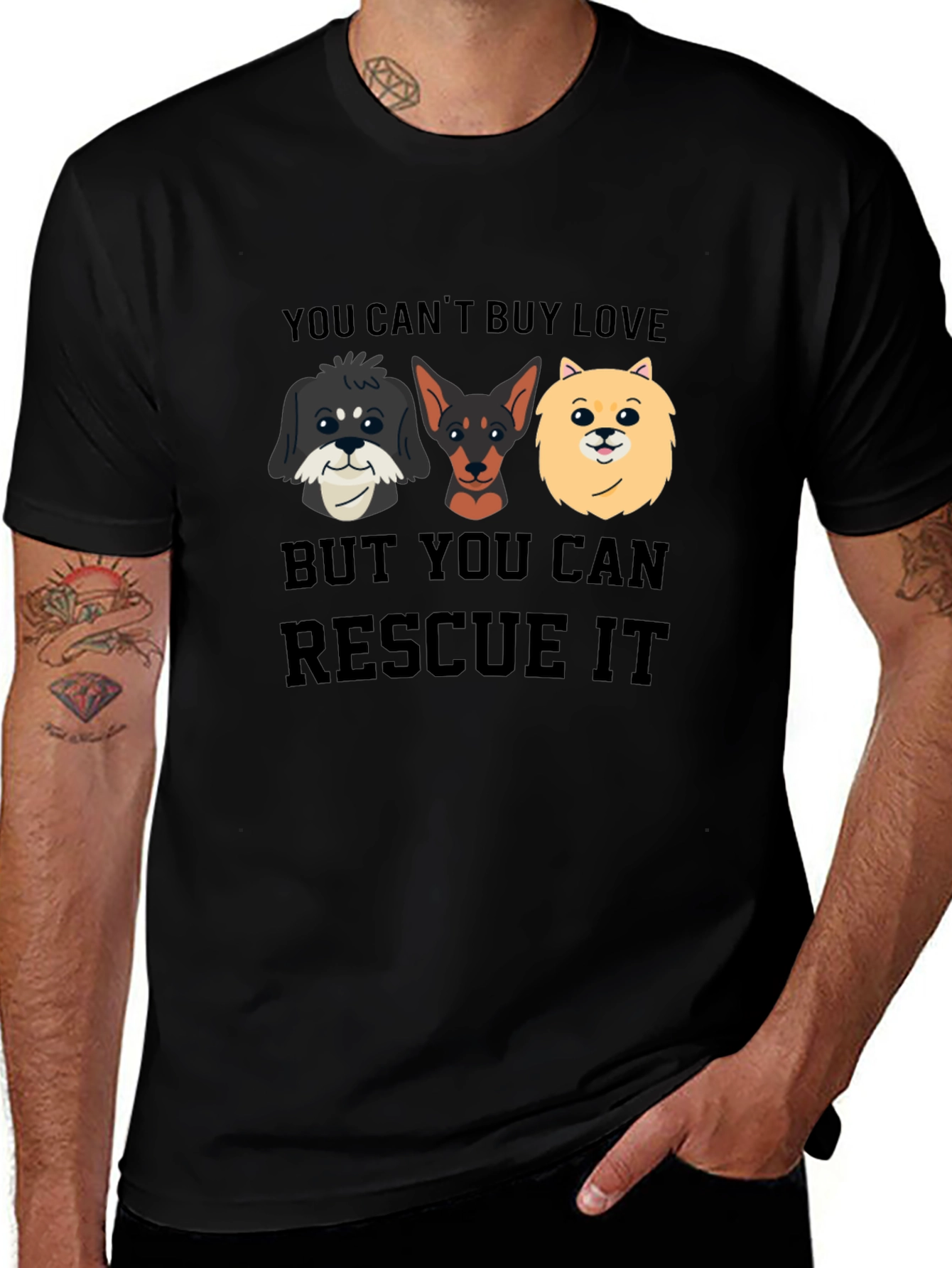 Rescue Dog T-Shirt: You Cant Buy Love