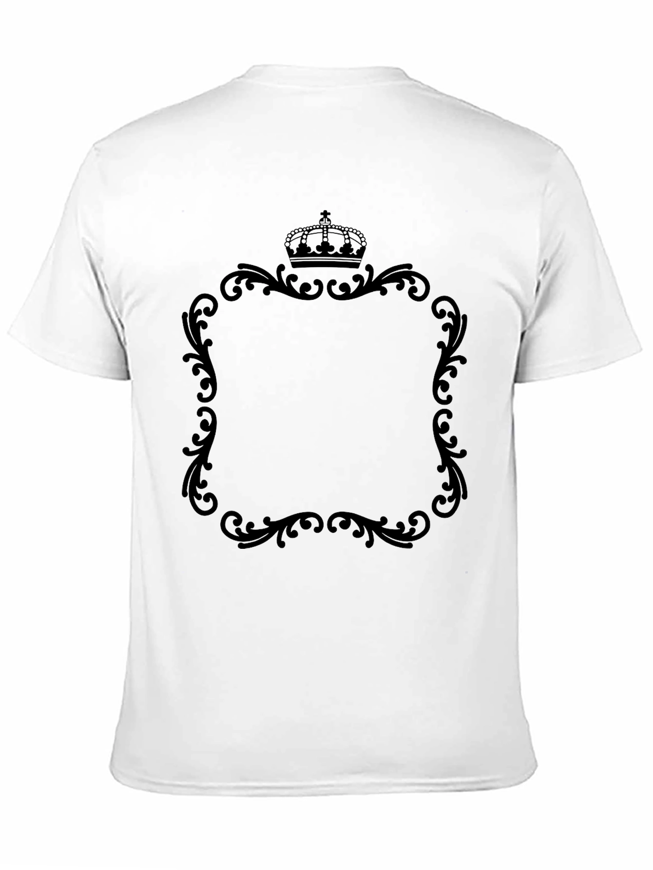 Ornate Crown Framed Tee - Classic Black Shirt
