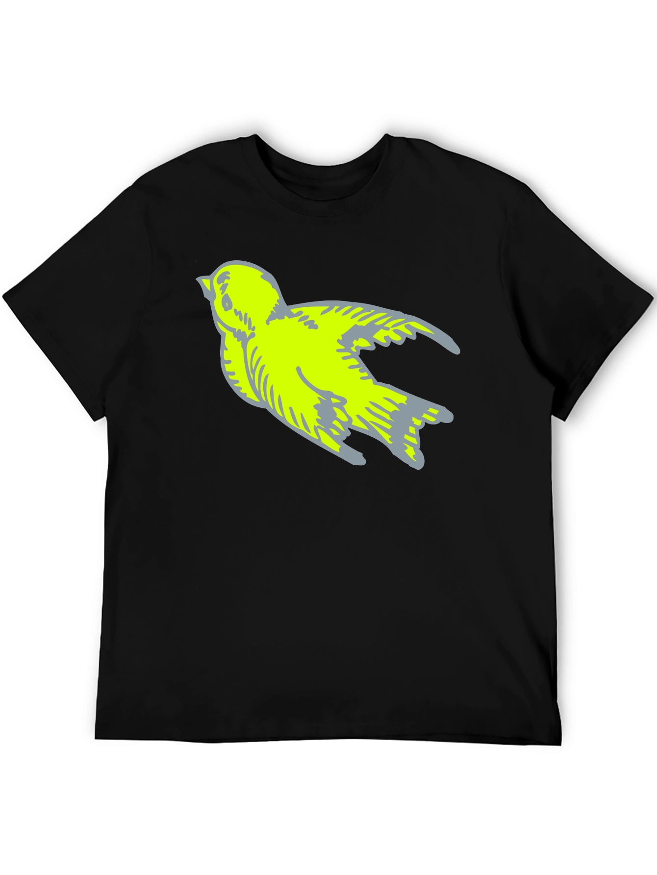 Bird Graphic Tee - Stylish Black T-Shirt