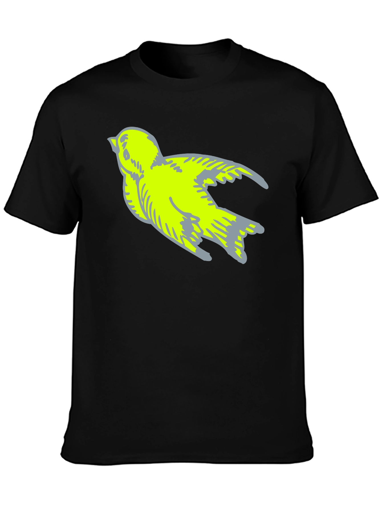 Bird Graphic Tee - Stylish Black T-Shirt