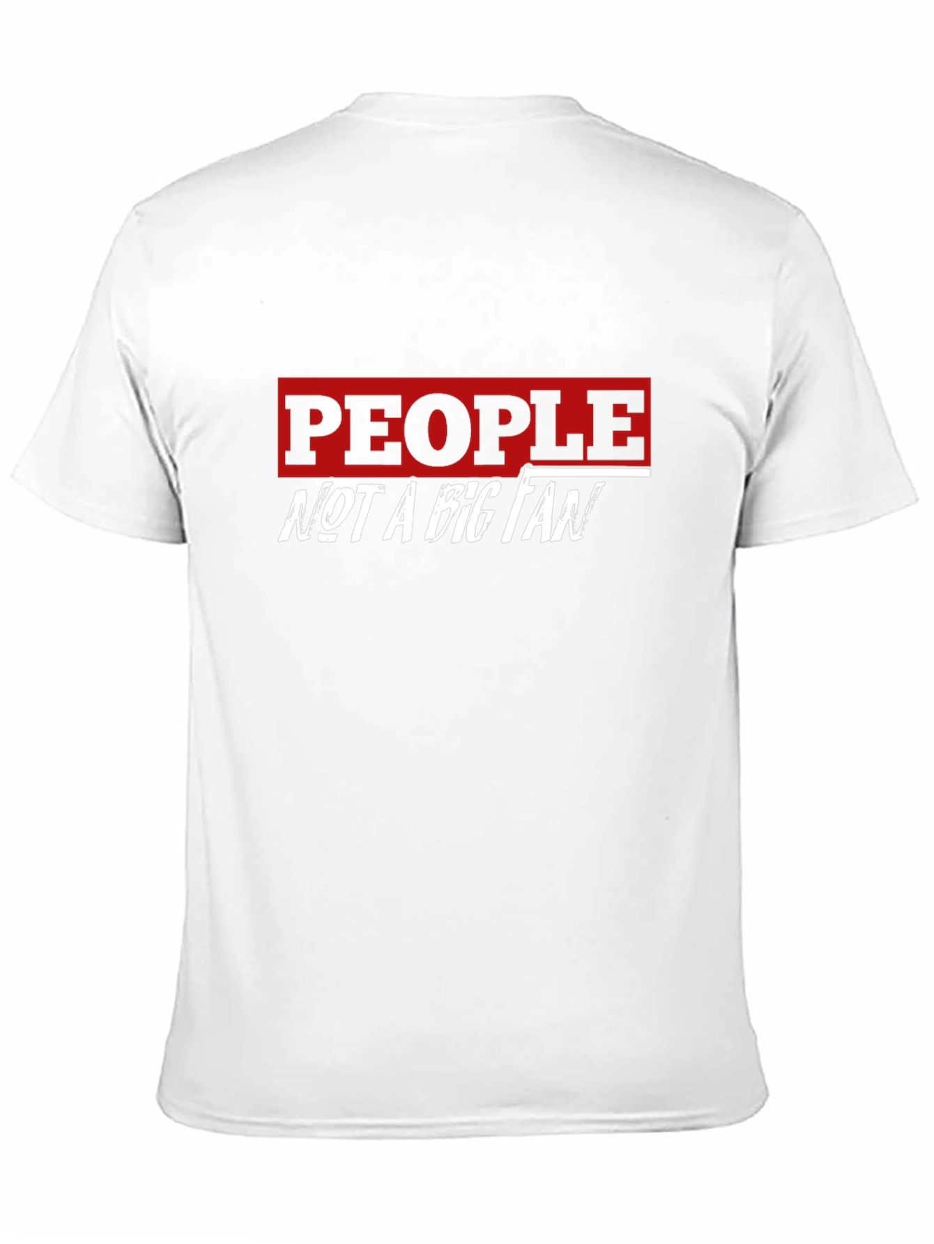 People Not A Big Fan Graphic Tee - Black
