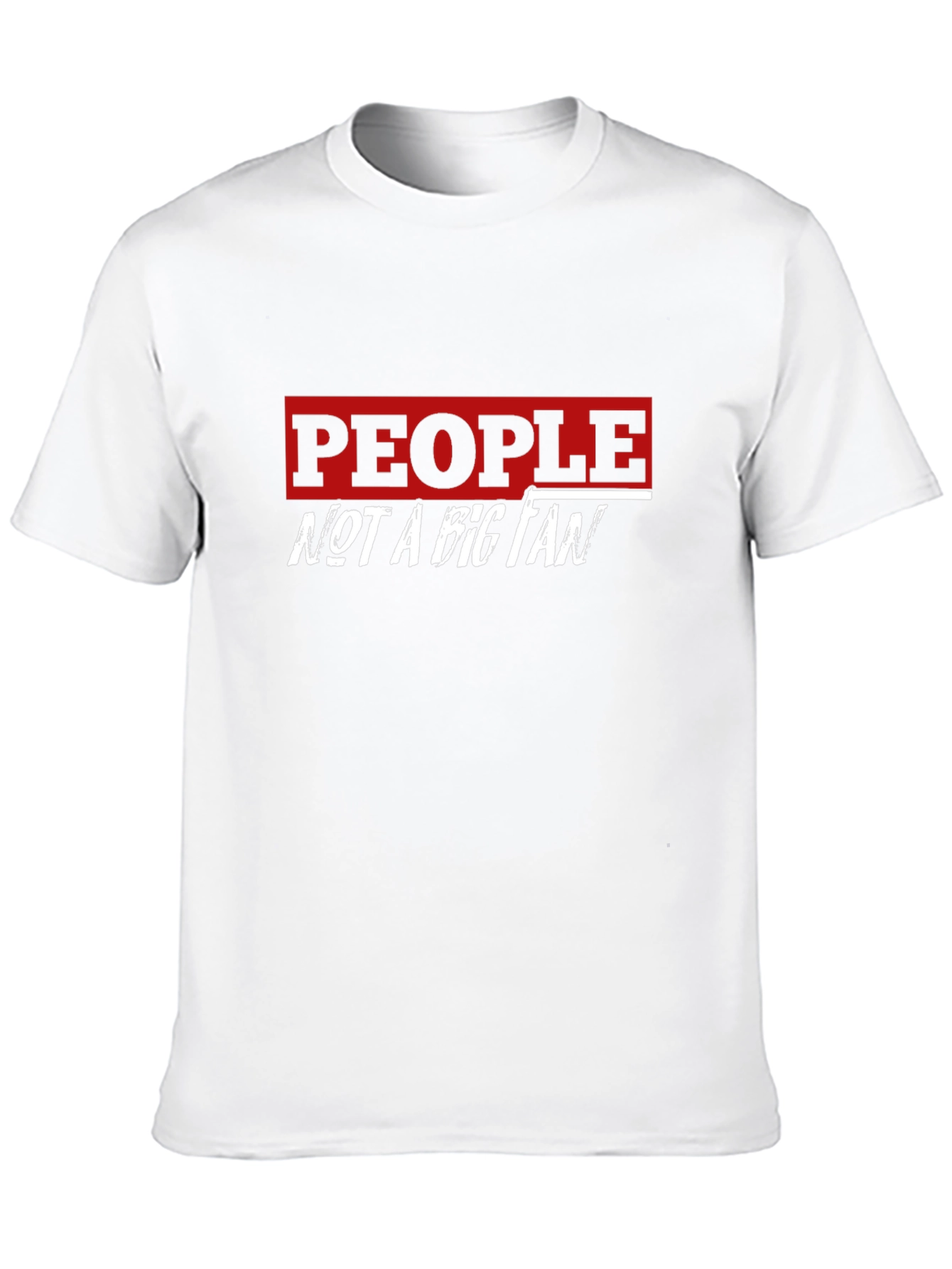 People Not A Big Fan Graphic Tee - Black