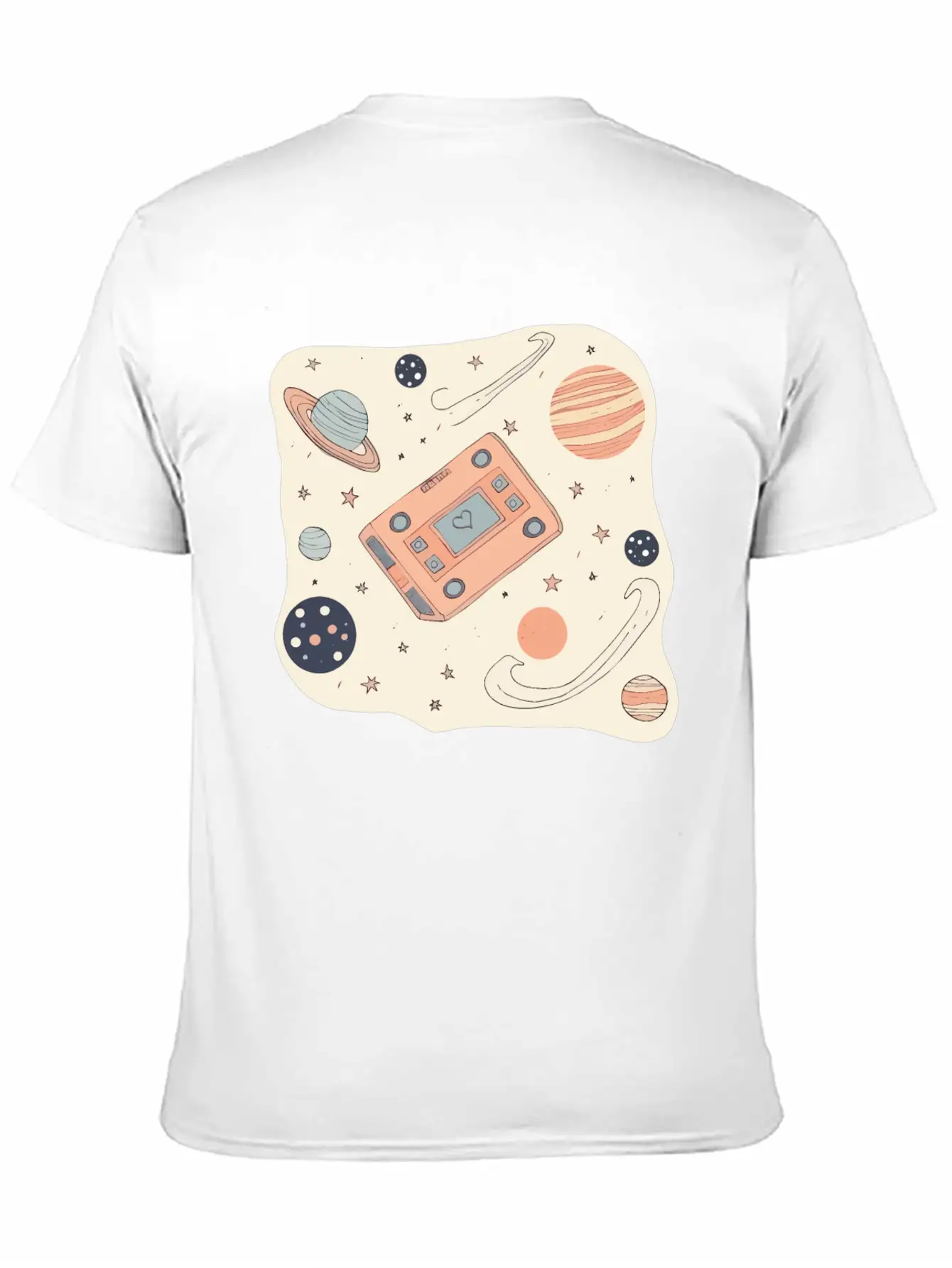 Dreamy Cassette Cosmos Night Unisex Casual T-Shirt – Clean Design For Daily Comfort