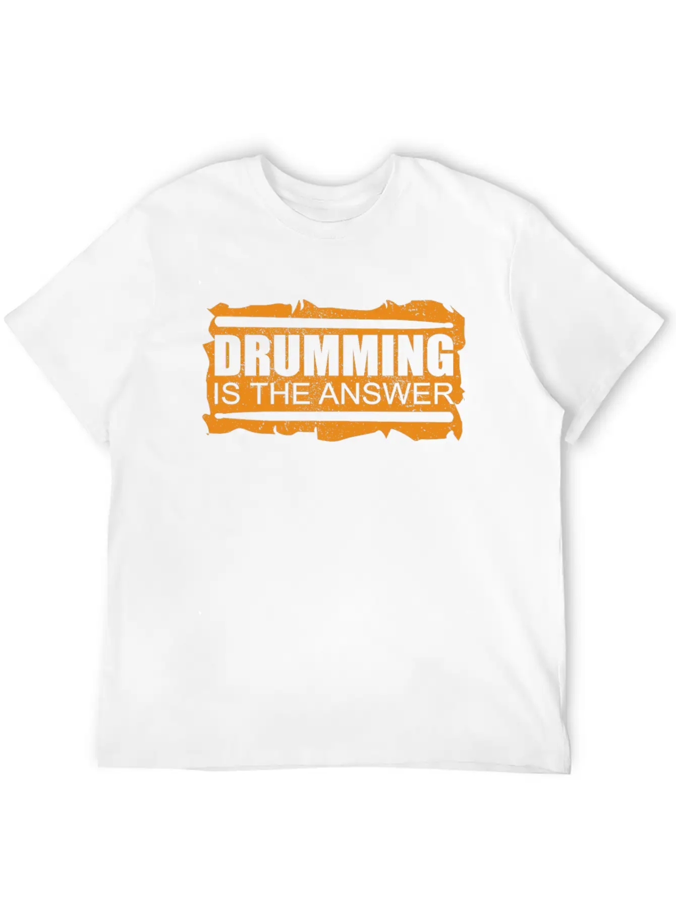 Drumming Is The Answer | Drums Drummer Gift Unisex Casual T-Shirt – Clean Design For Daily Comfort