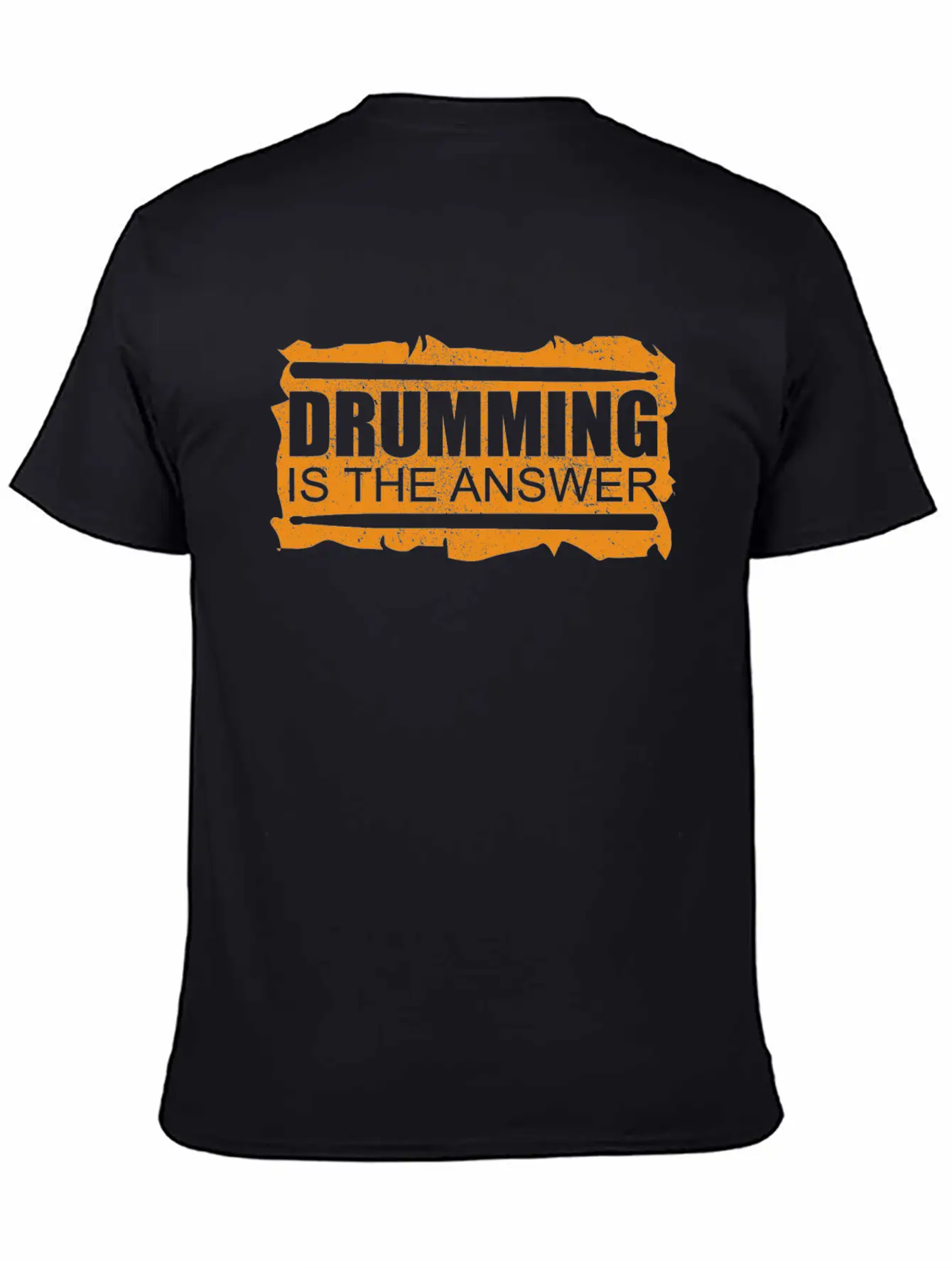 Drumming Is The Answer | Drums Drummer Gift Unisex Casual T-Shirt – Clean Design For Daily Comfort
